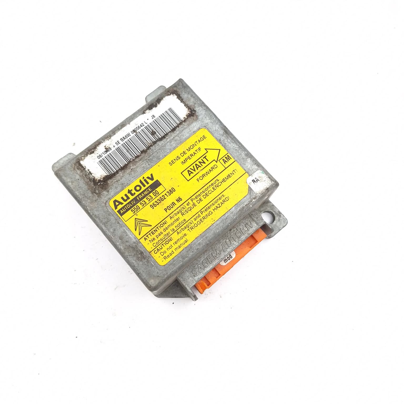 Airbag control module Citroen XSARA (N0, N1, N2) 1997–2006 9633621380 – 1