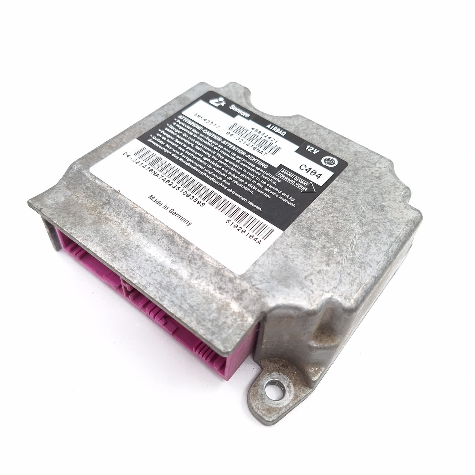 Airbag control module Alfa Romeo 147 (937) 2000–2010 46842421 – 1