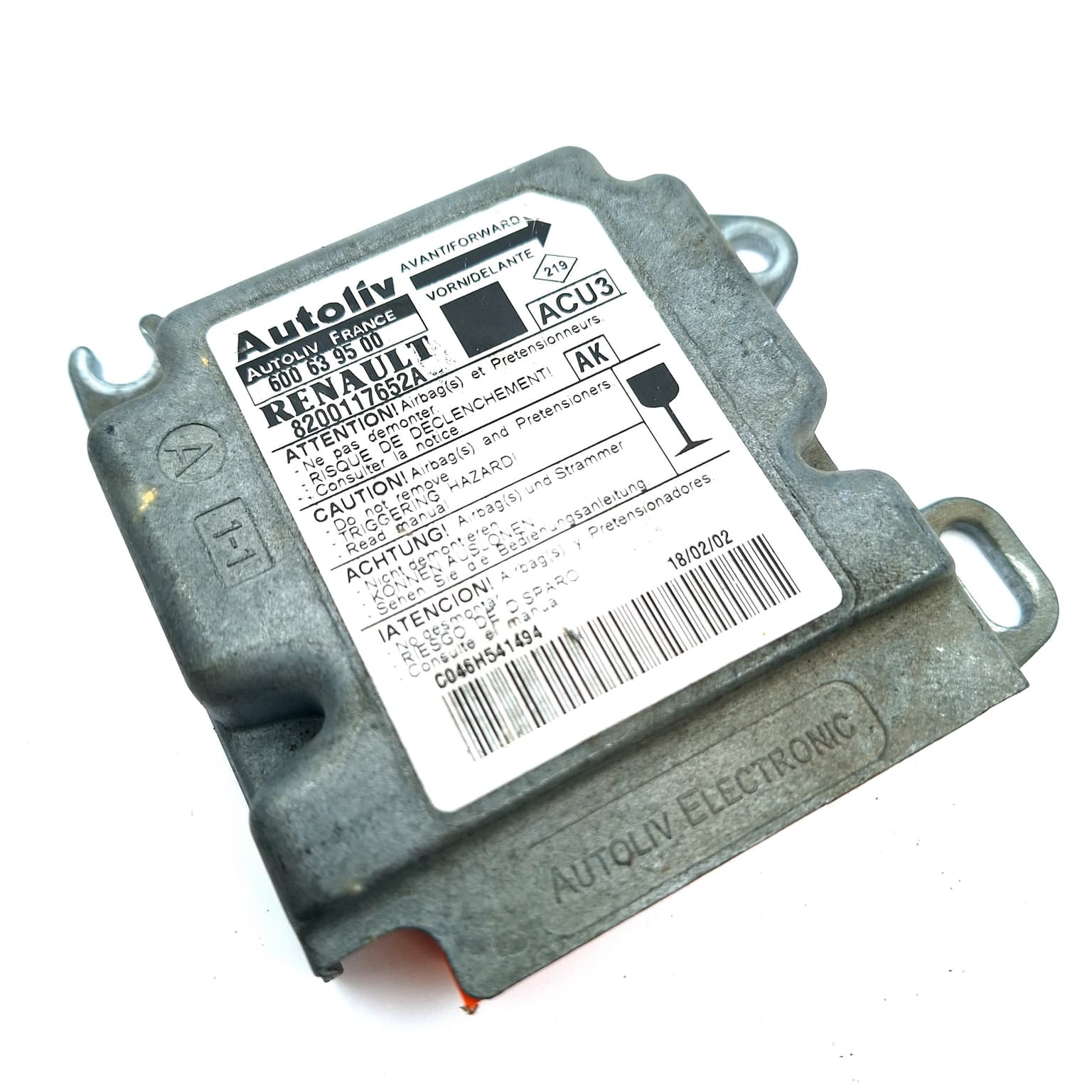 Airbag control module Renault SCENIC RX4 2000–2003 600639500 – 1