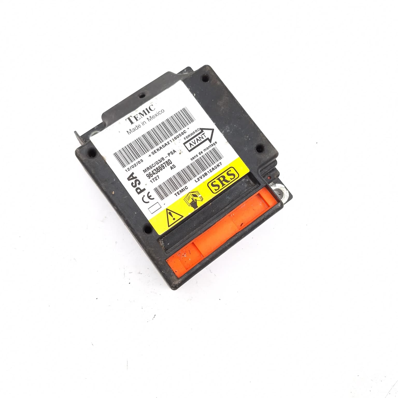 Airbag control module Peugeot 607 (9D, 9U) 1999–2010 9643869780 – 1