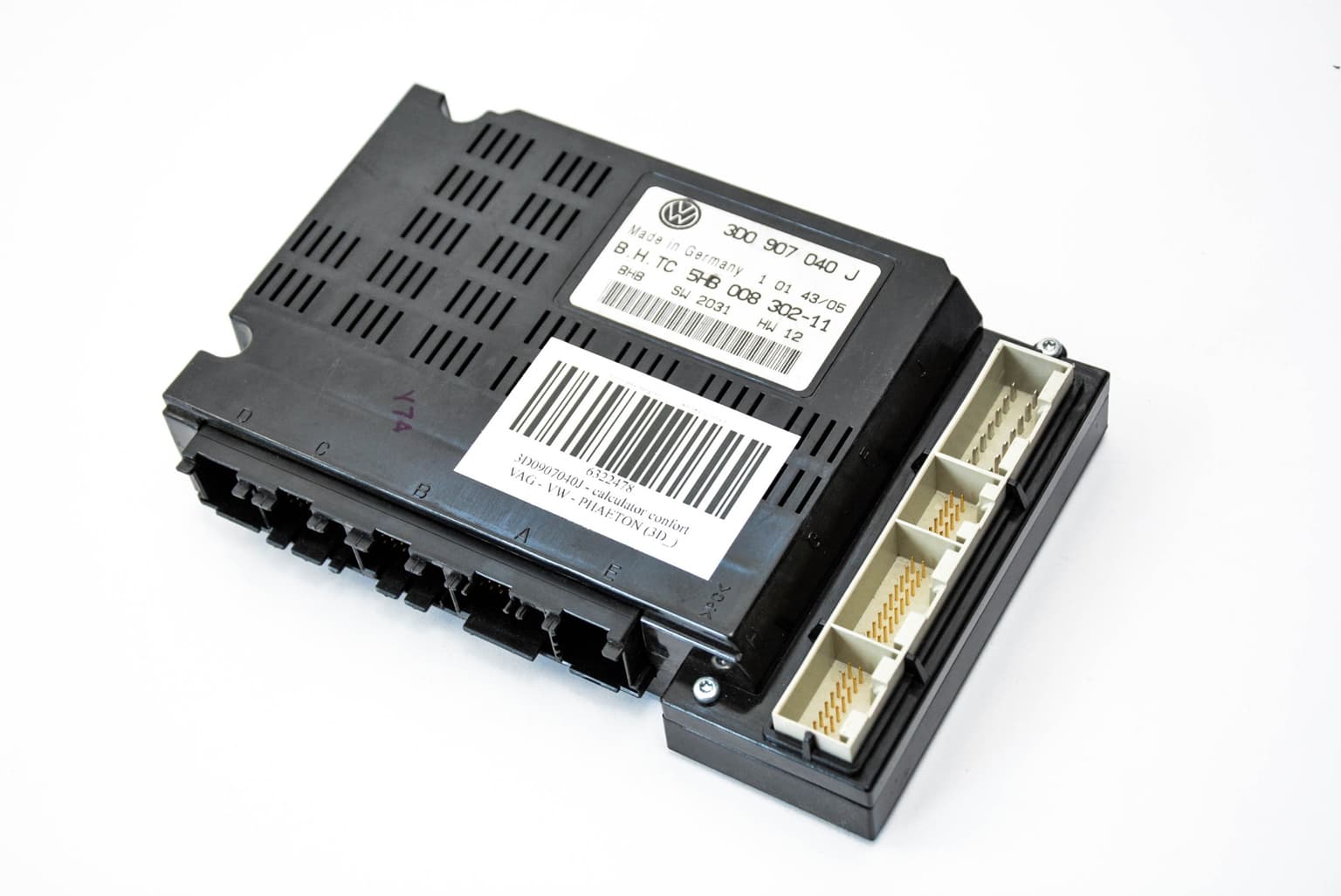Comfort control module VW PHAETON (3D) 2002–2016 3.0 V6 TDI 4motion CARA 3D0907040J – 1