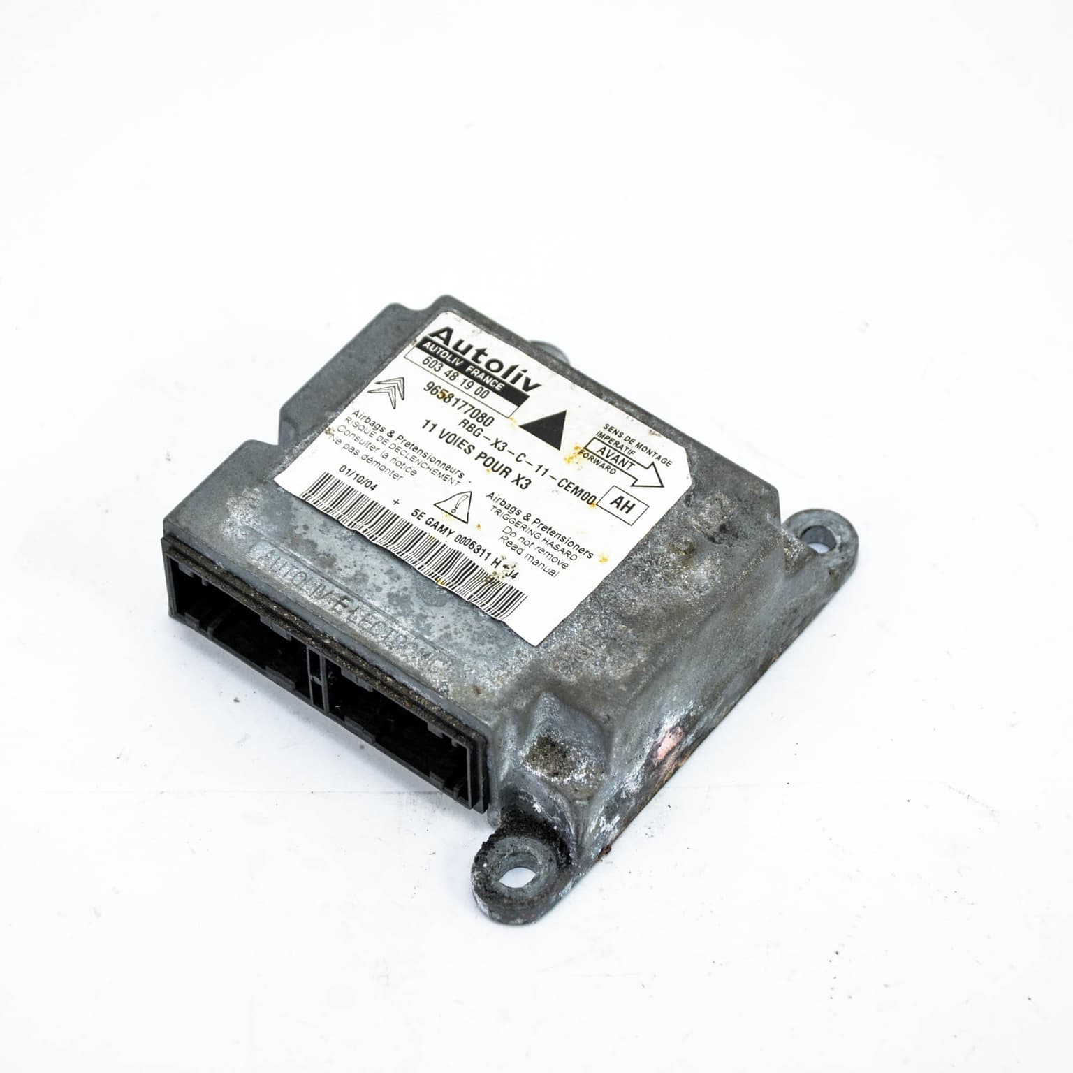 Airbag control module Citroen C5 (DC, DE, RC, RE) 2001–2008 2.0 HDi (RCRHRH) RHR (DW10BTED4) 9658177080 – 1