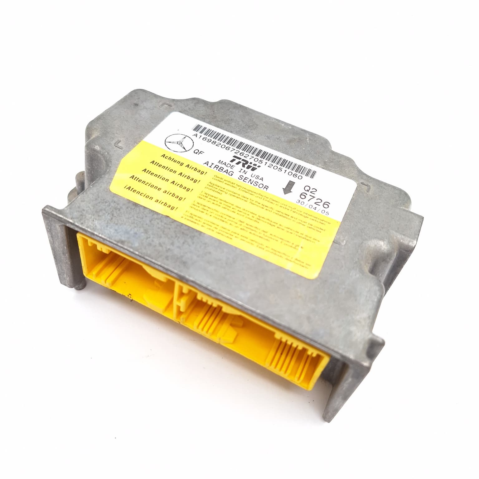 Airbag control module Mercedes-Benz A-CLASS (W169) 2004–2012 A1698206726 – 1