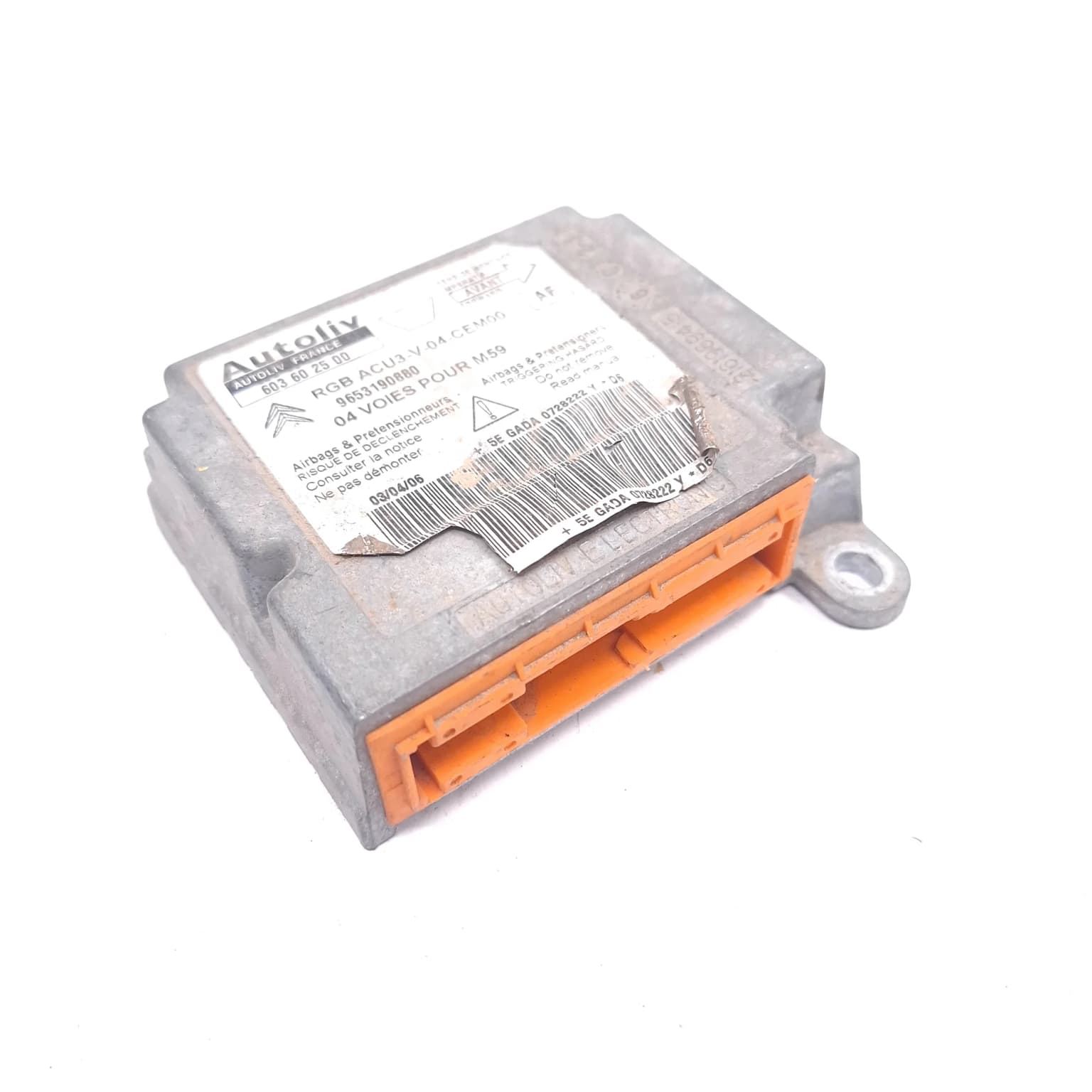Airbag control module Citroen BERLINGO (MF) 1996+ 9653190880 – 1