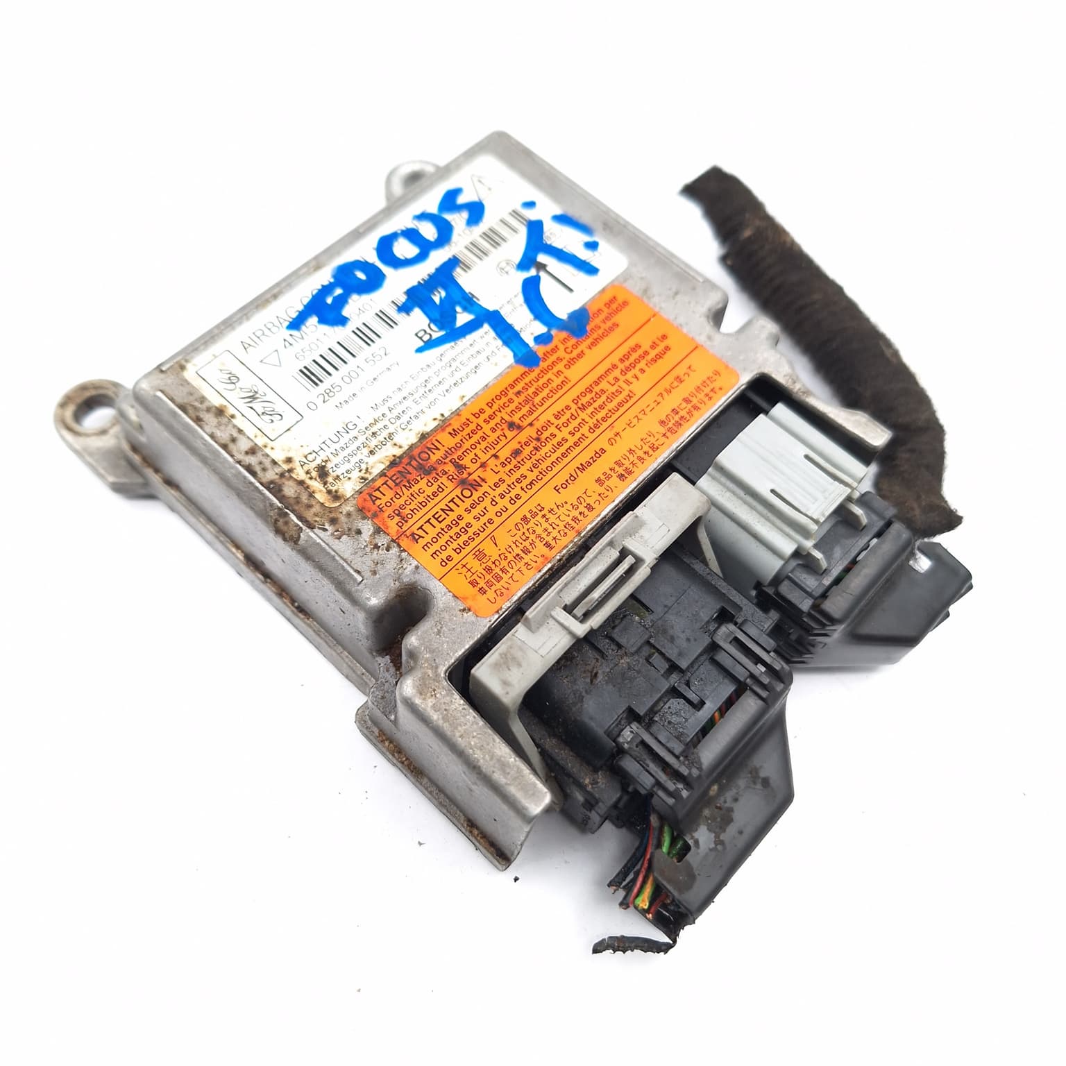 Airbag control module Ford FOCUS Mk 2 2005–2010 1.6 TDCi G8DA 0285001552 – 1