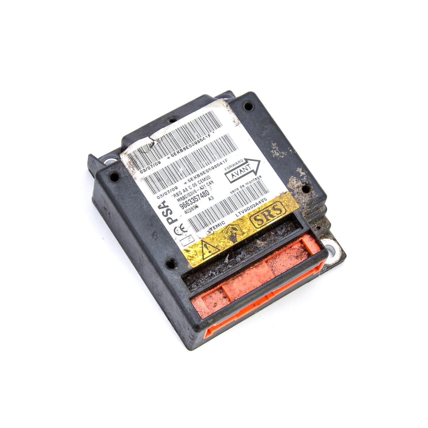 Airbag control module Citroen C3 1 (FC) 2002–2010 1.4 HDi 8HX (DV4TD) 9663357480 – 1