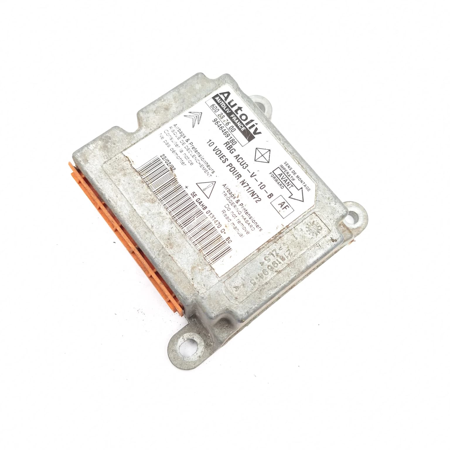 Airbag control module Citroen XSARA (N0, N1, N2) 1997–2006 9646469180 – 1