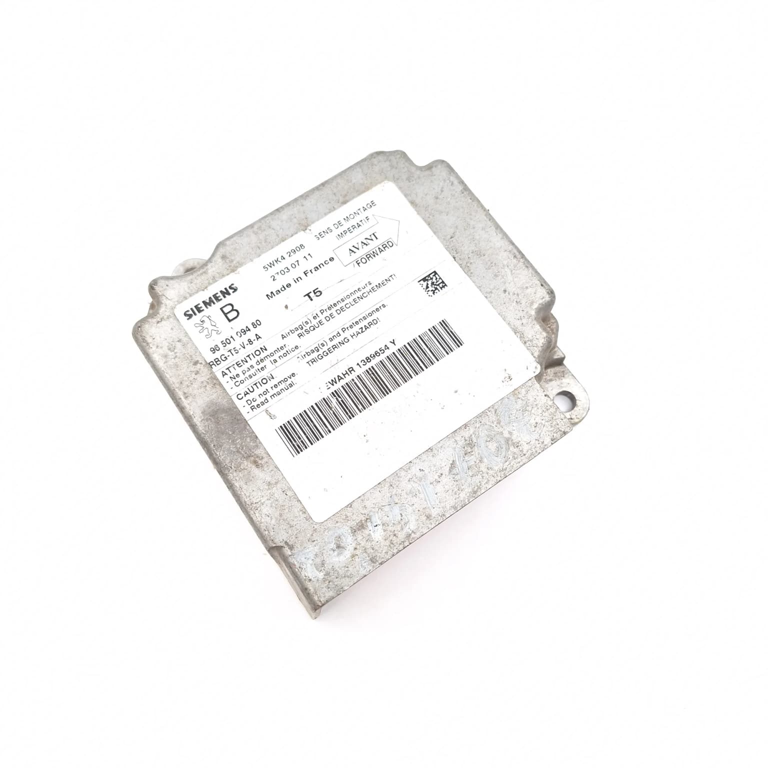 Airbag control module Peugeot 307 2001–2008 9650109480 – 1