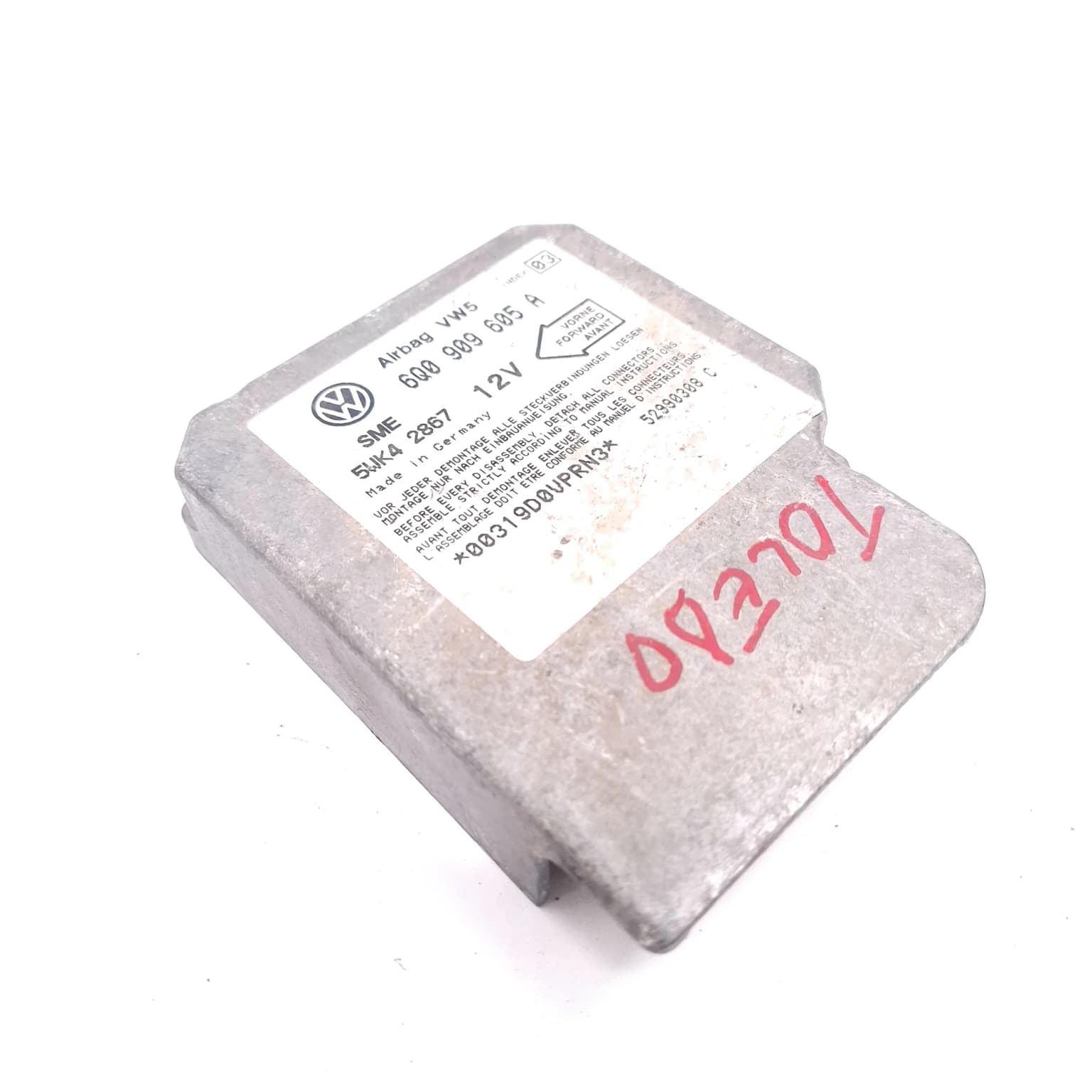 Airbag control module Seat TOLEDO Mk 1 (1L) 1991–1999 6Q0909605A – 1