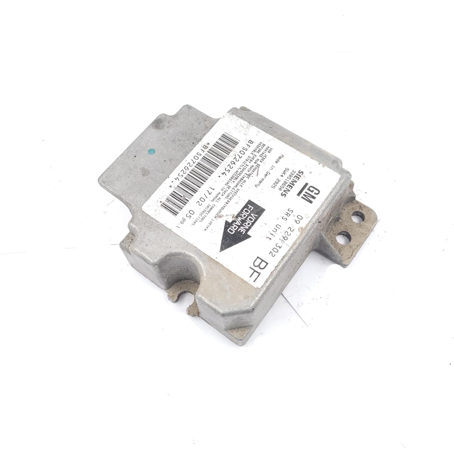 Airbag control module Opel ASTRA G 1998–2009 1.7 DTI 16V Y 17 DT 330518650 – 1