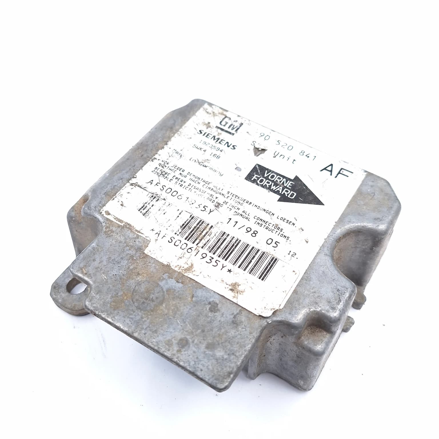Airbag control module Opel ASTRA G 1998–2009 90520841 – 1