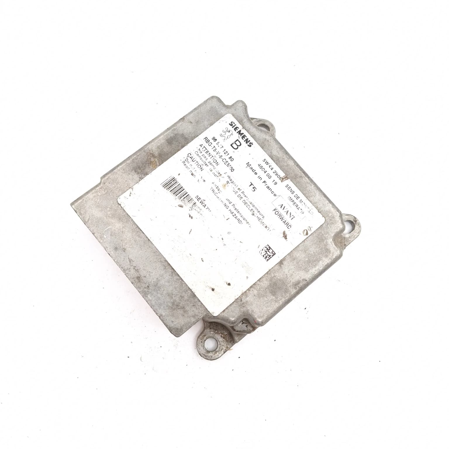Airbag control module Peugeot 307 2001–2008 9652712180 – 1