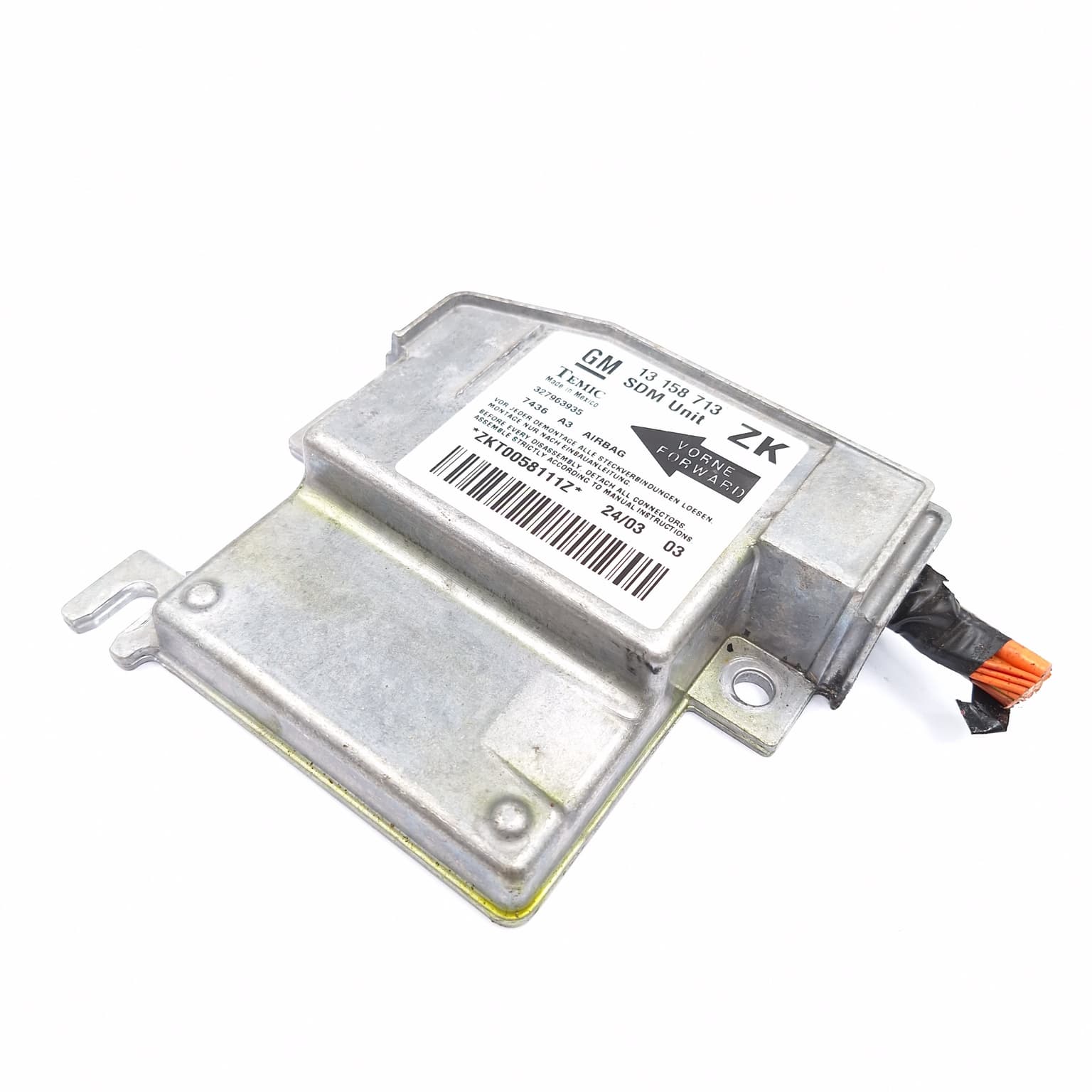 Airbag control module Opel MERIVA 2003–2010 13158713 – 1
