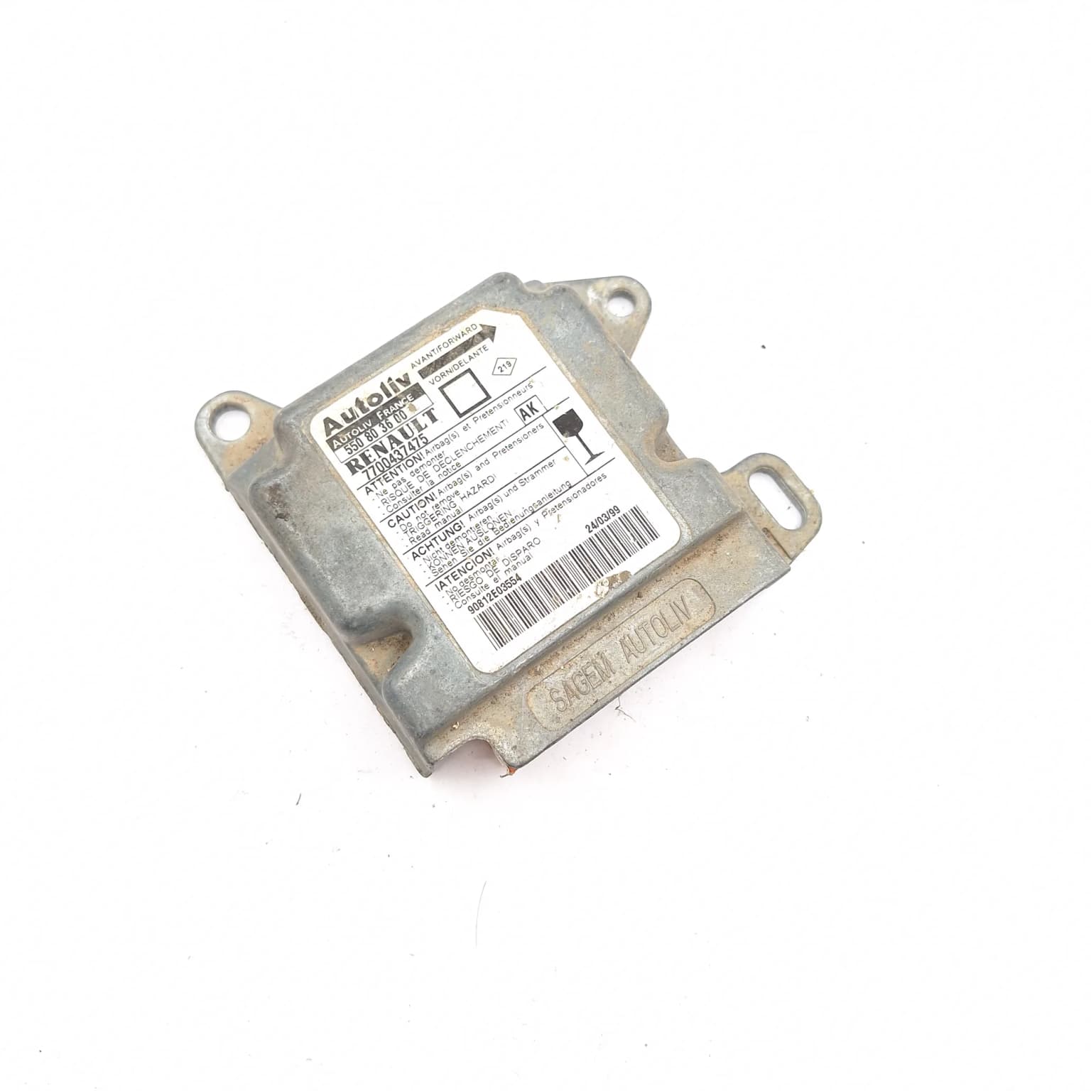 Airbag control module Renault MEGANE 1 1995–2002 550803600 – 1