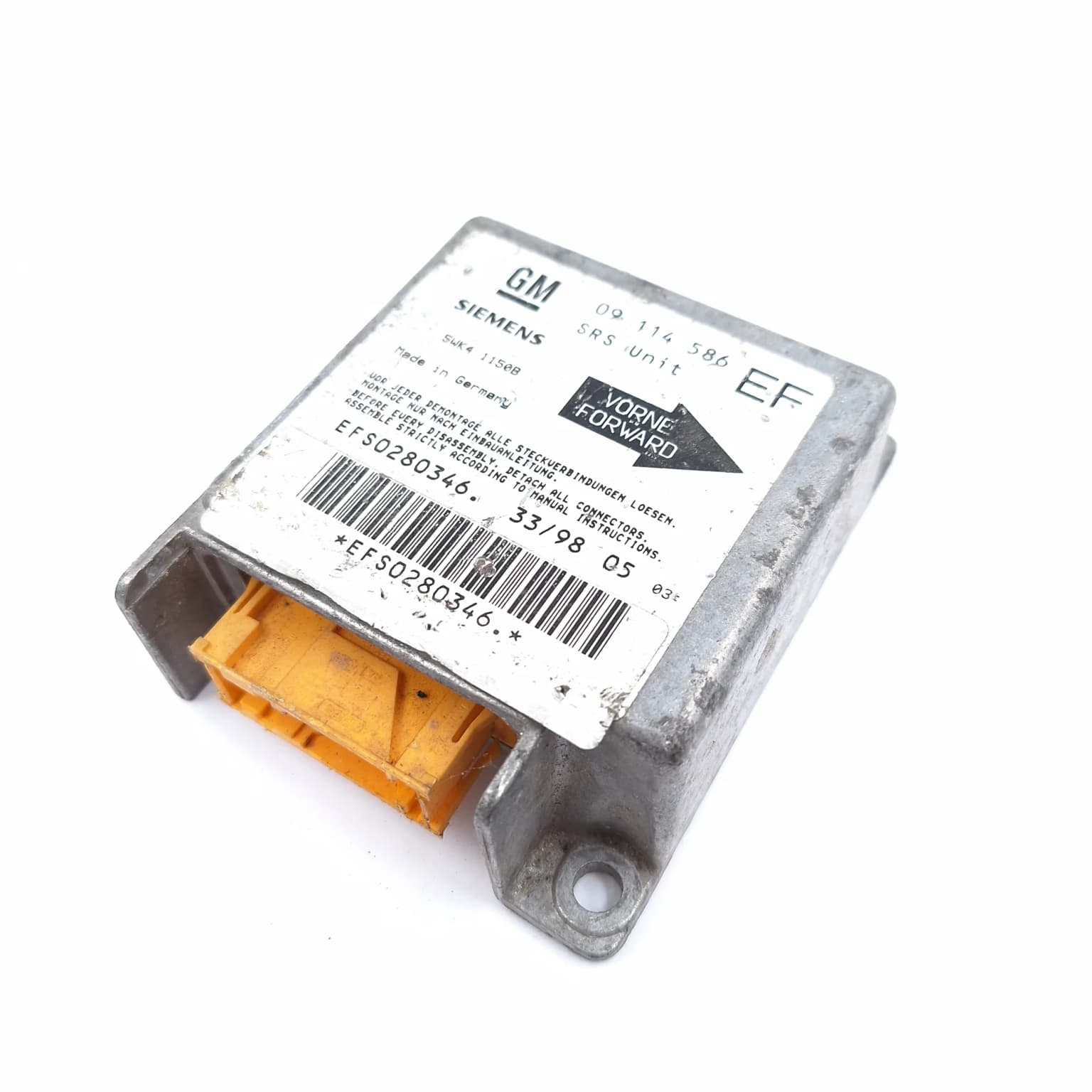 Airbag control module Opel TIGRA A (95) 1994–2000 09114586 – 1