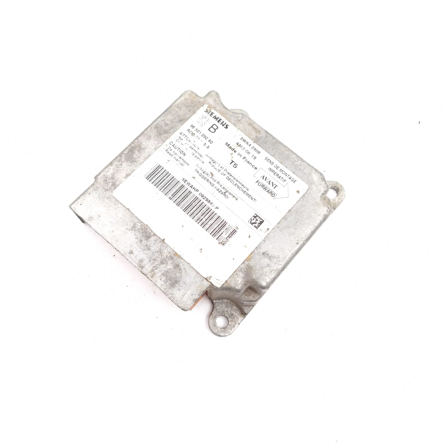 Airbag control module Peugeot 307 2001–2008 9650109280 – 1