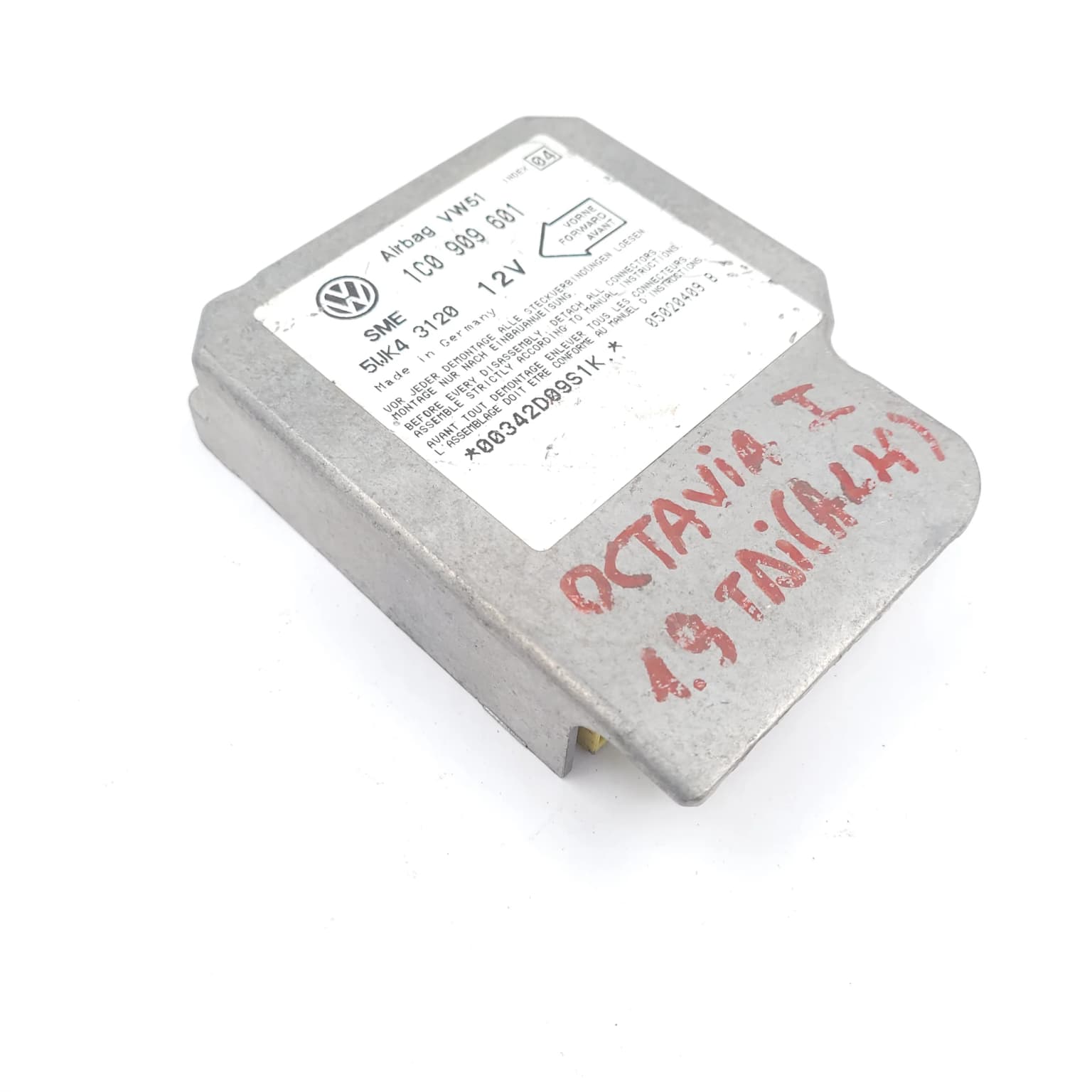 Airbag control module Skoda OCTAVIA 1 (1U) 1996–2010 1C0909601 – 1