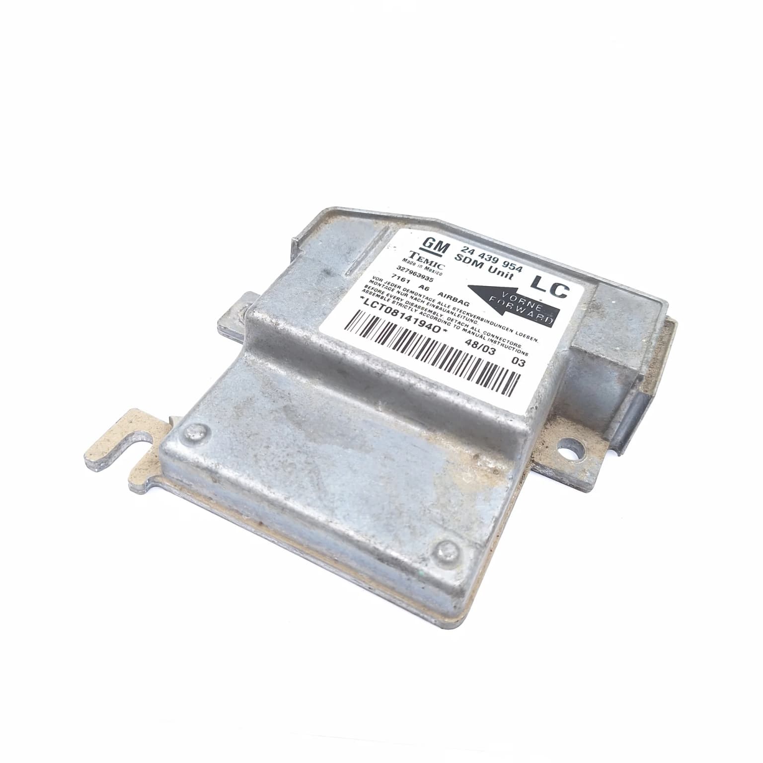 Airbag control module Opel CORSA C 2000–2006 24439954 – 1