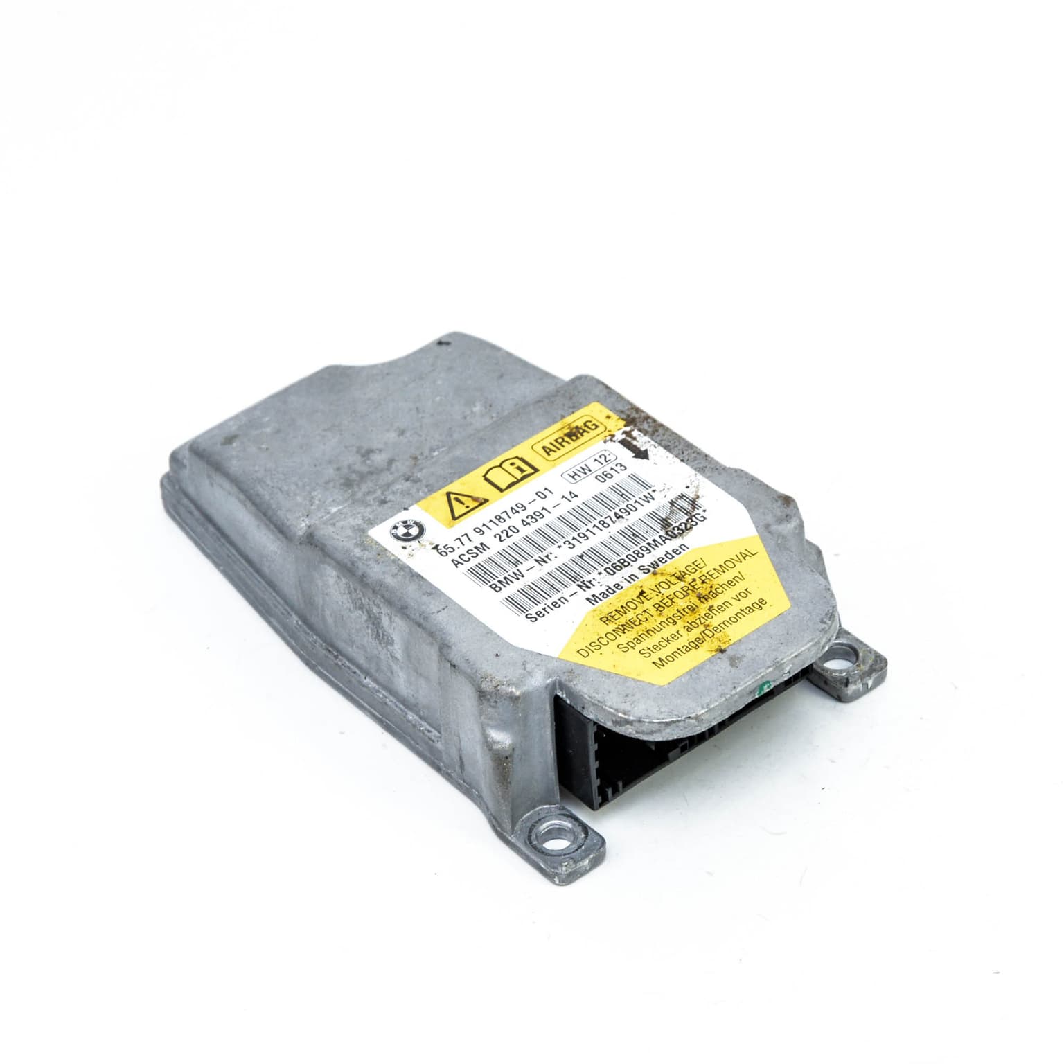 Airbag control module BMW 6 (E63) 2003–2010 630 i N52 B30 A 9118749 – 1