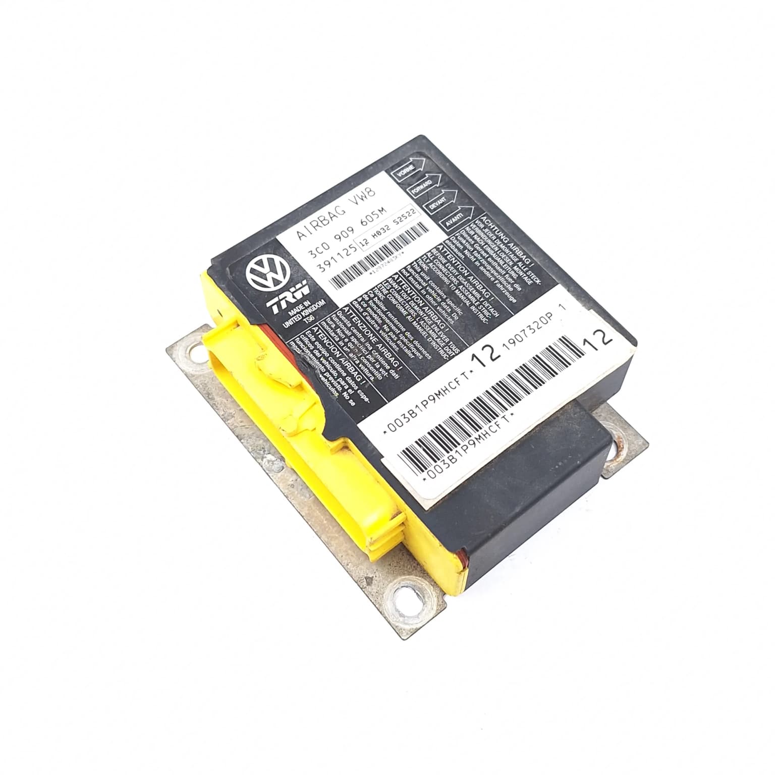 Airbag control module VW PASSAT B6 2005–2010 3C0909605M – 1