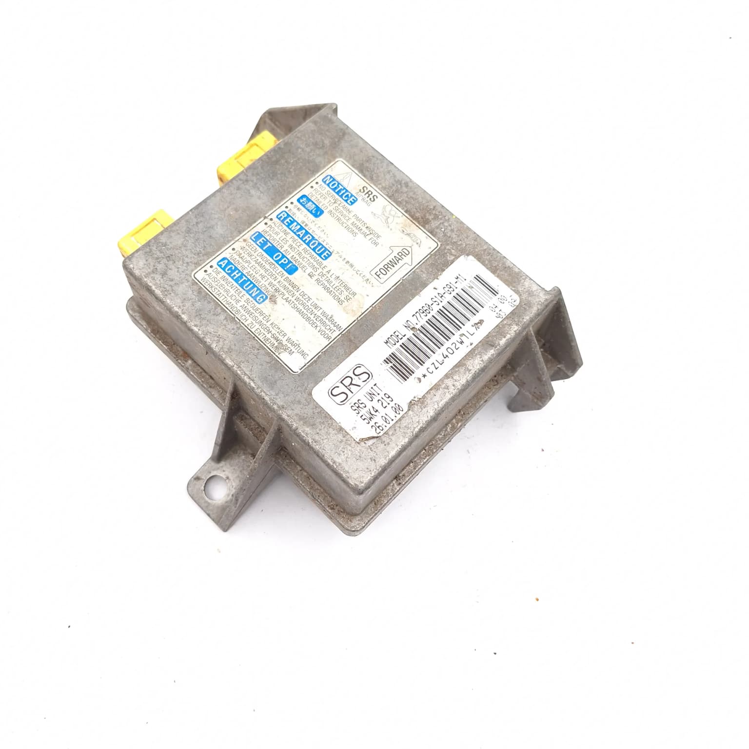 Airbag control module Honda ACCORD Mk 7 (CG, CK, CG, CH) 1997–2003 77960S1AG91M1 – 1