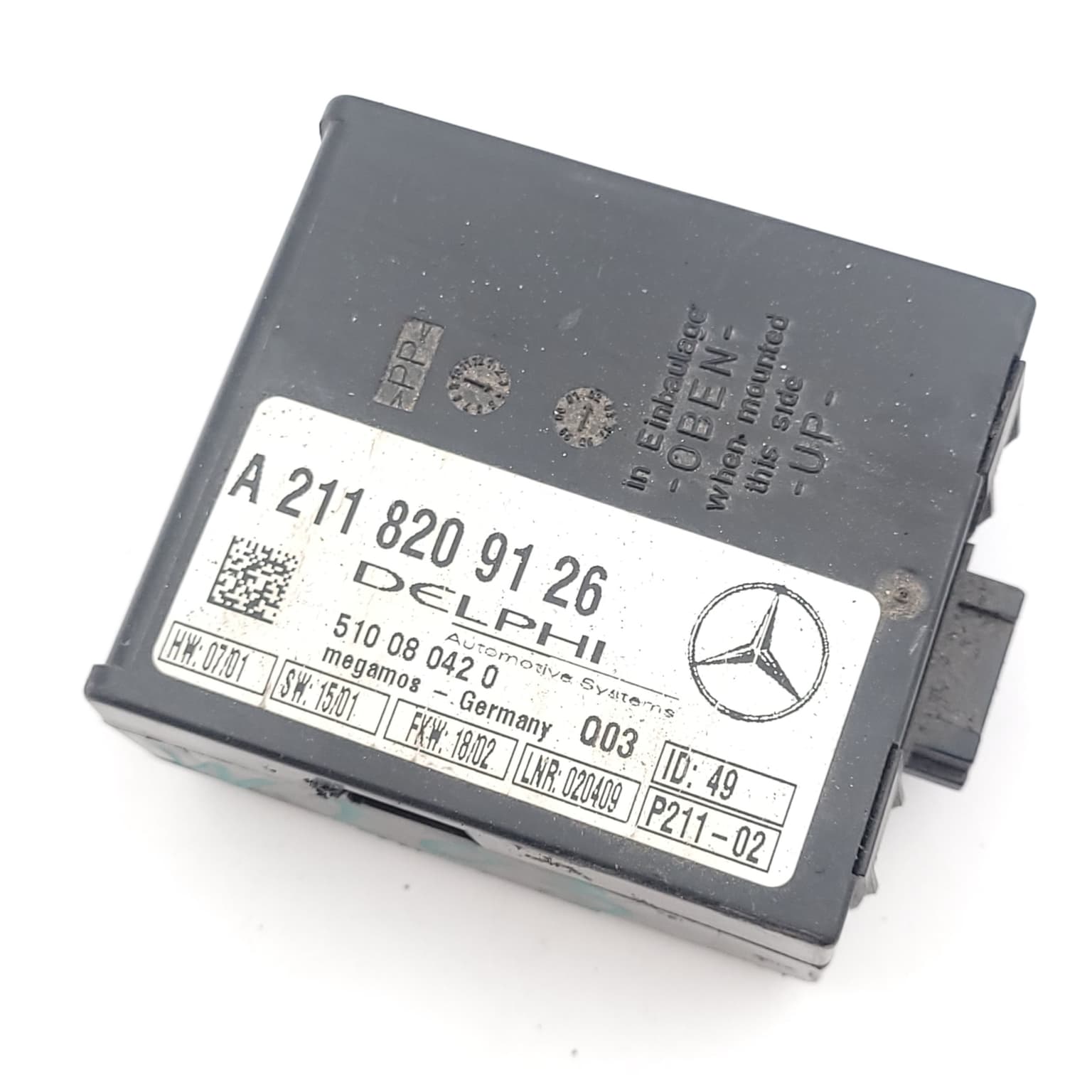 Control unit Mercedes-Benz C-CLASS (W203) 2000–2007 A2118209126 – 1