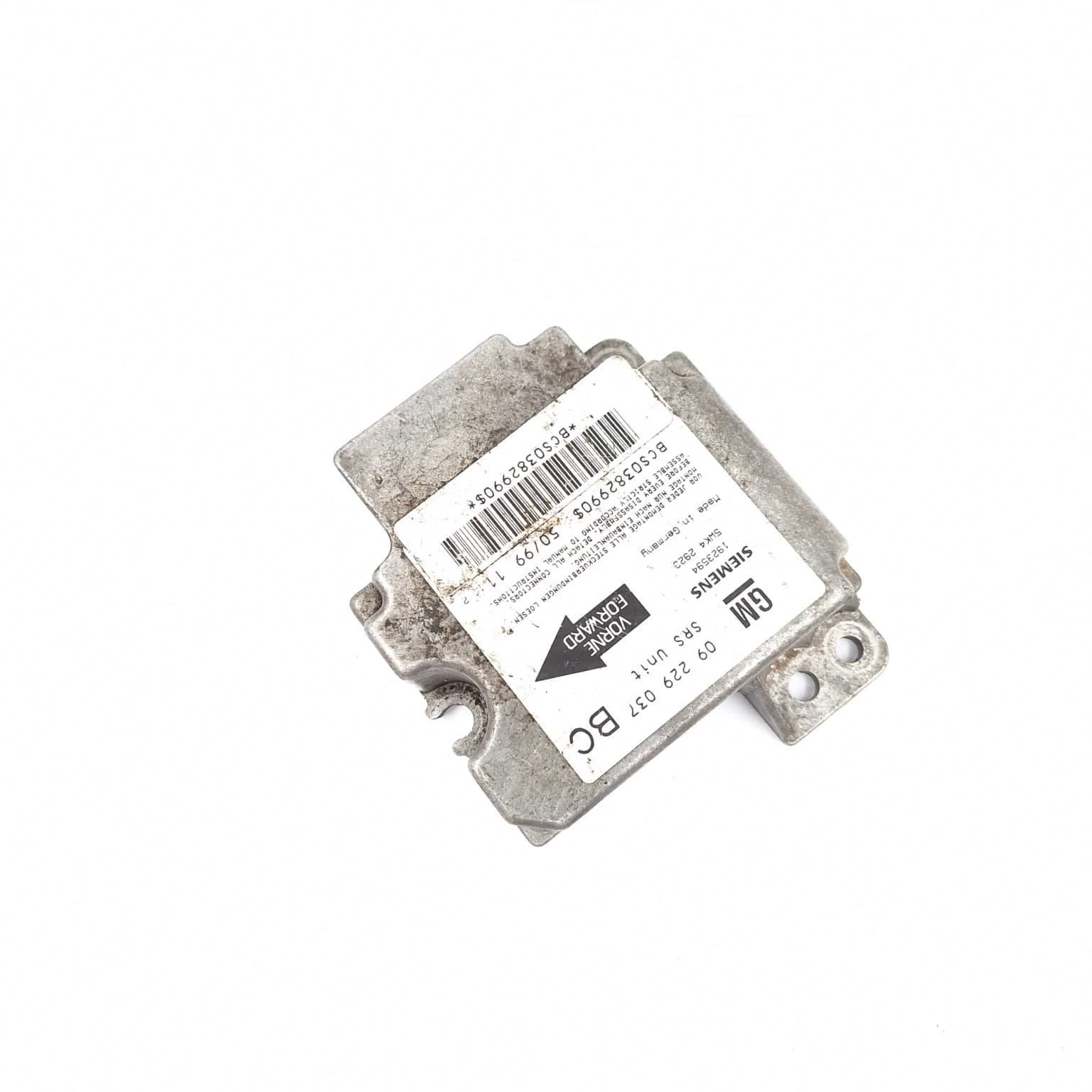 Airbag control module Opel ASTRA G 1998–2009 1923594 – 1