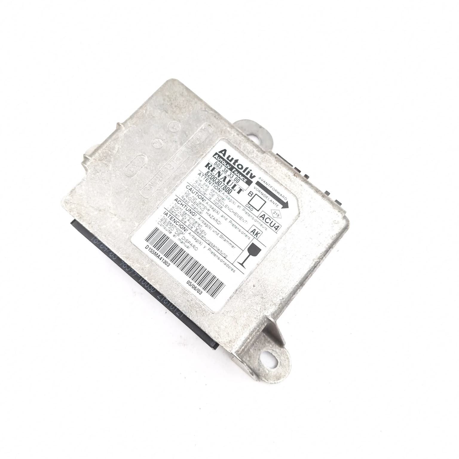 Airbag control module Renault MEGANE 2 2002–2010 8200307800 – 1