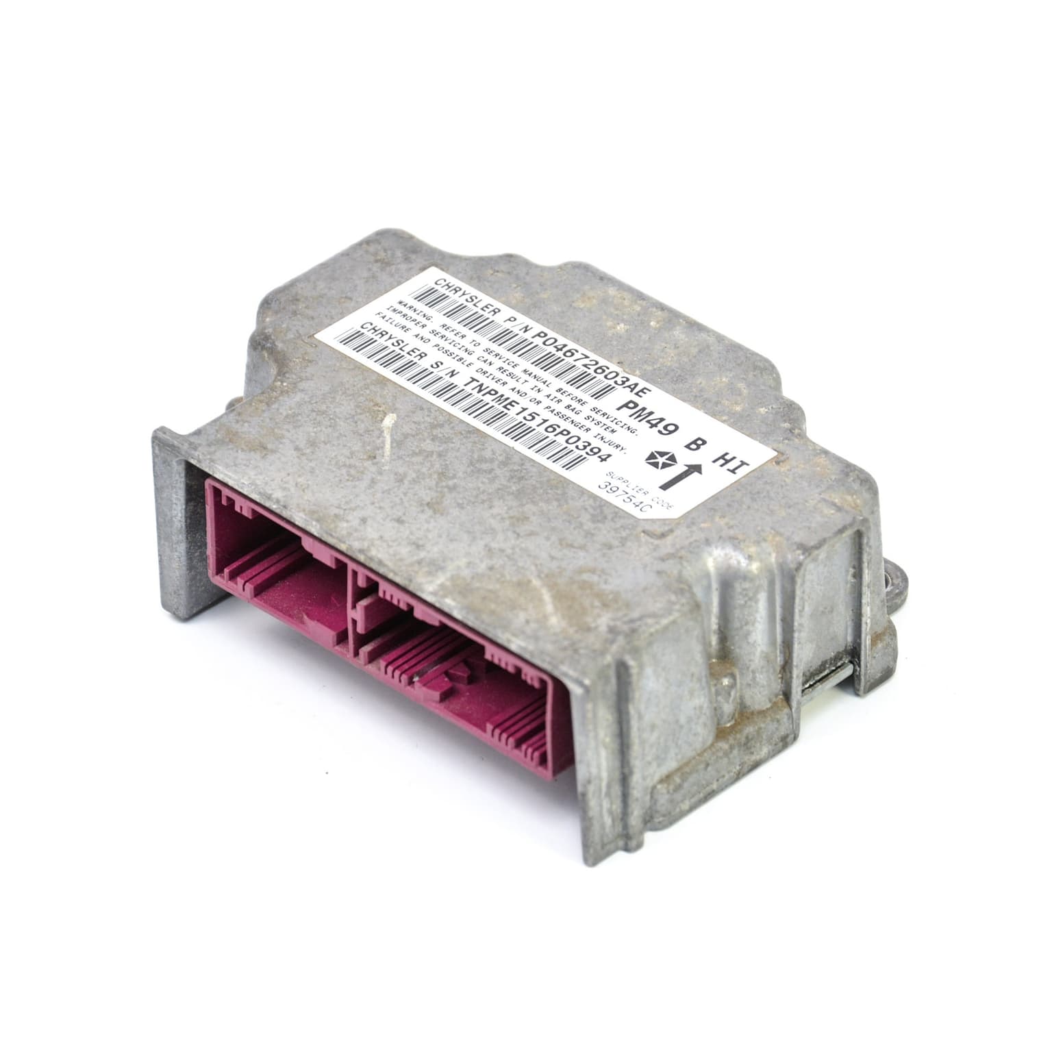 Airbag control module Dodge CALIBER 2006–2012 P04672603AE – 1