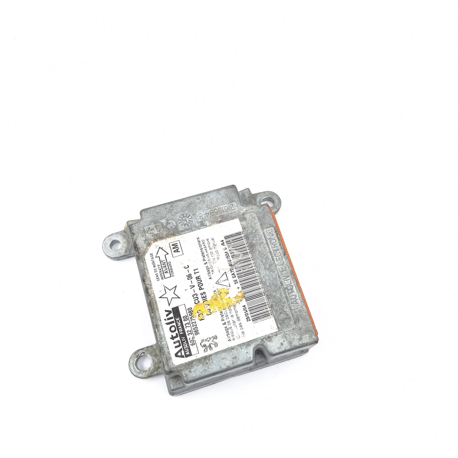 Airbag control module Peugeot 206 1998–2013 9652275980 – 1