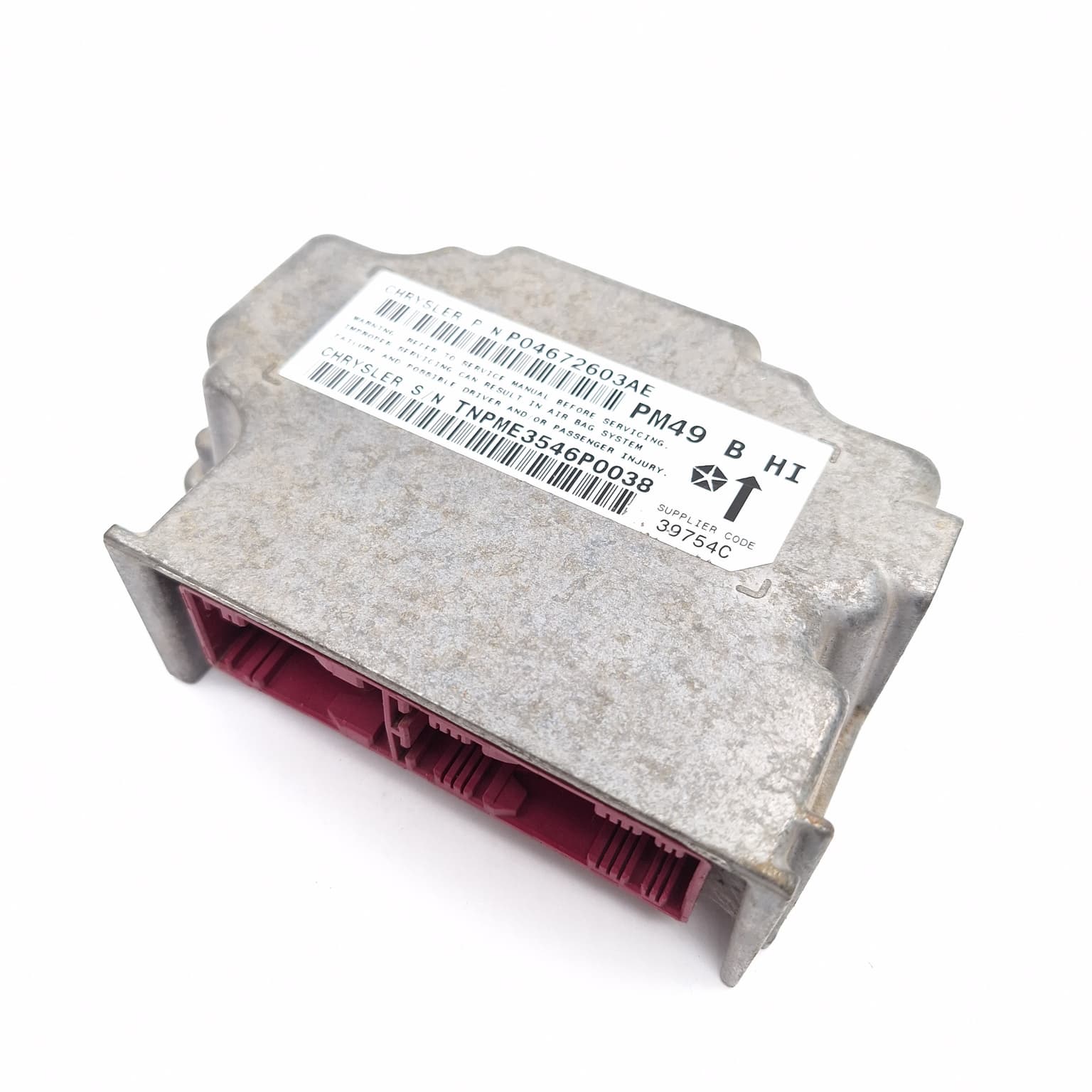 Airbag control module Dodge CALIBER 2006–2012 2.0 TDI BSY P04672603AE – 1