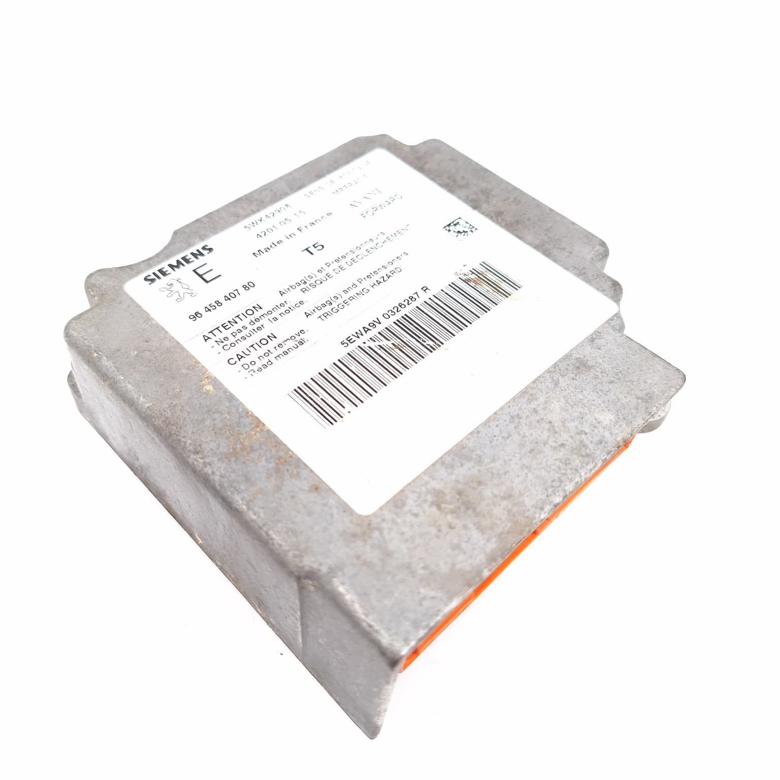 Airbag control module Peugeot 307 2001–2008 9645840780 – 1