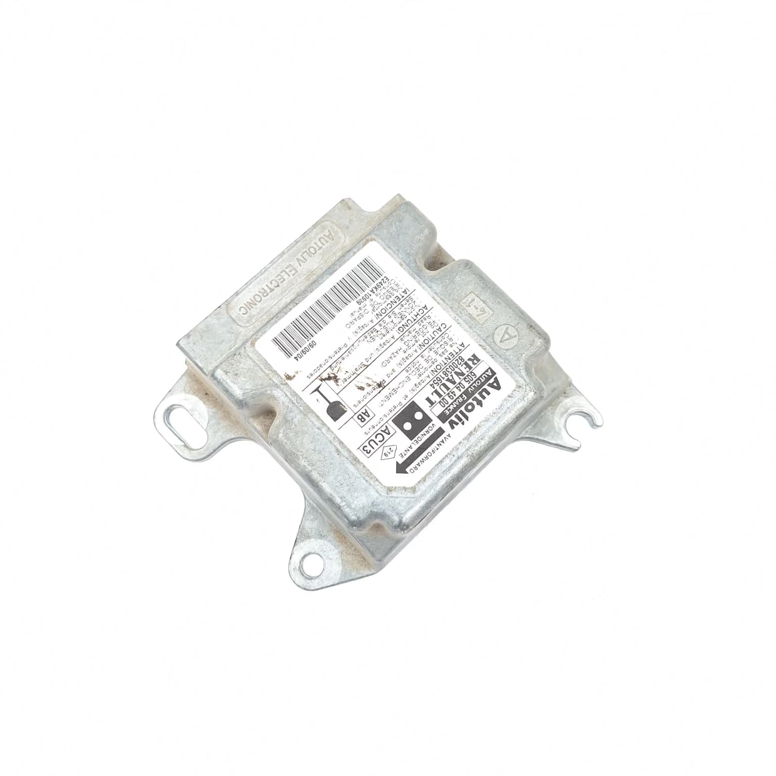 Airbag control module Renault KANGOO (KC) 1997–2007 8200381654 – 1