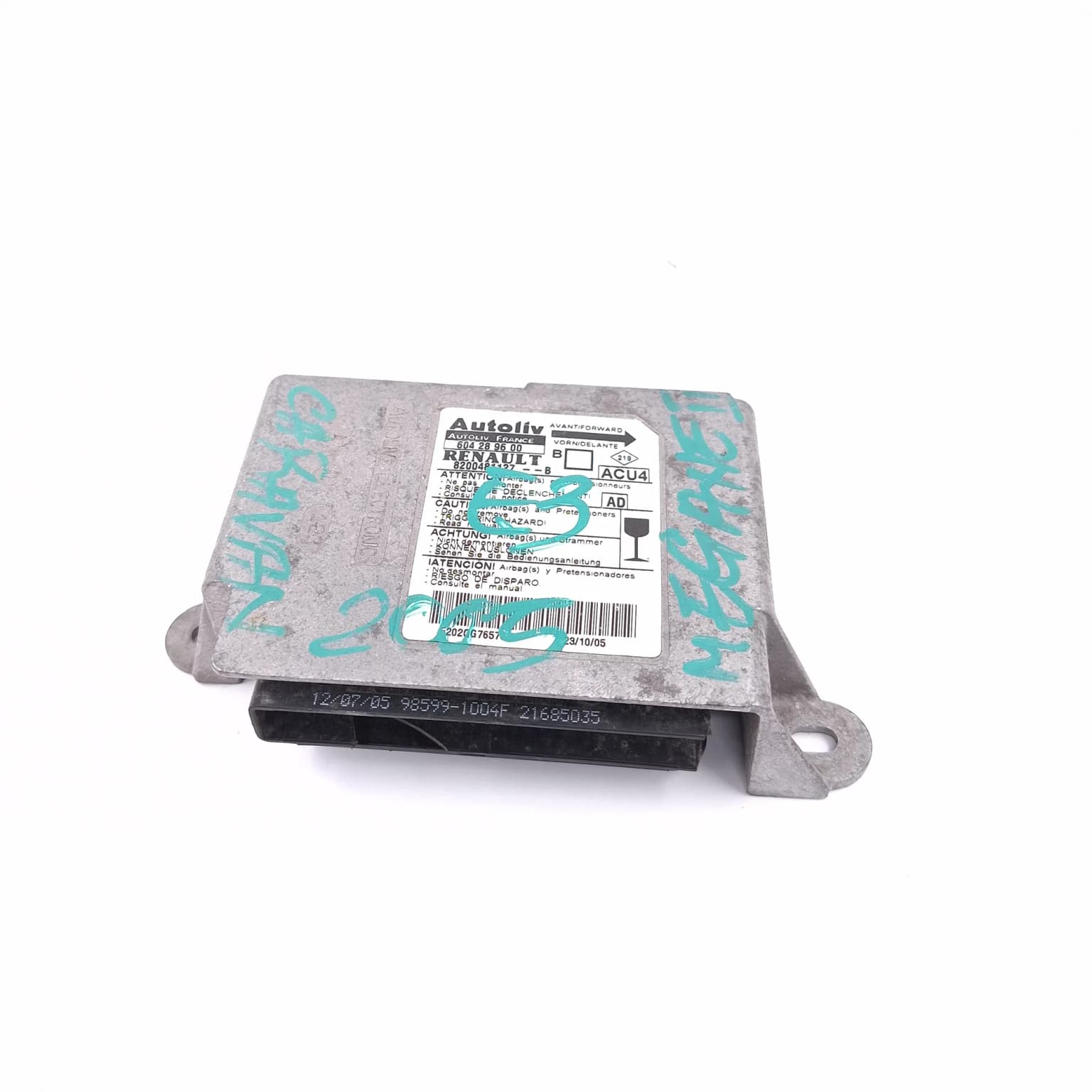 Airbag control module Renault MEGANE 2 2002–2010 604289600 – 1
