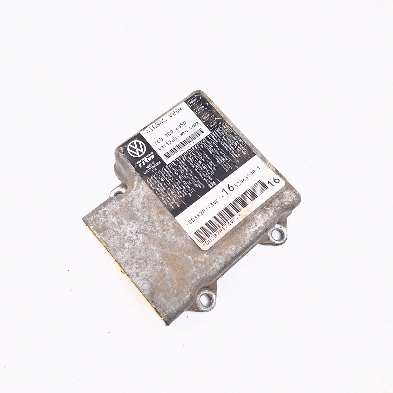Airbag control module VW PASSAT B6 2005–2010 2.0 TDI BMR 3C0909605N – 1
