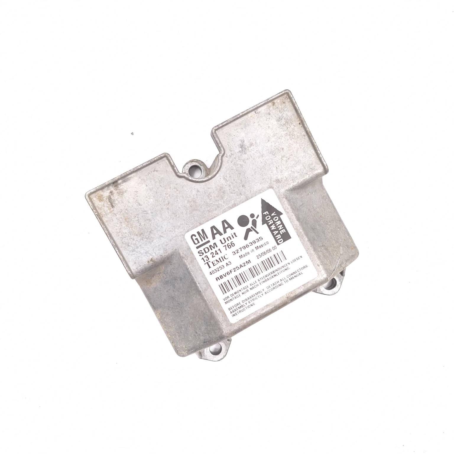 Airbag control module Opel ZAFIRA B 2005–2014 1.9 CDTI Z 19 DTL 13241766 – 1