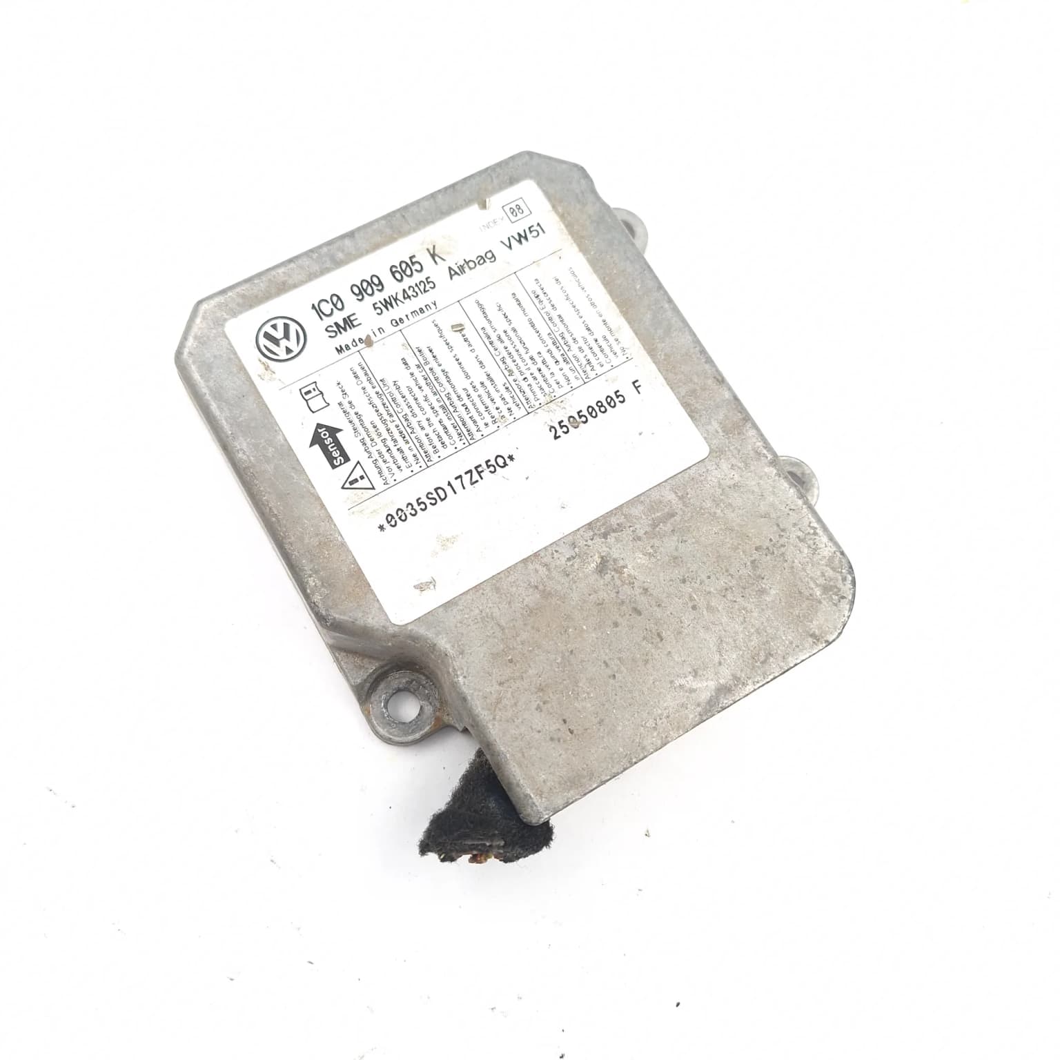 Airbag control module VW POLO (9N, 9N3) 2002–2010 1C0909605K – 1