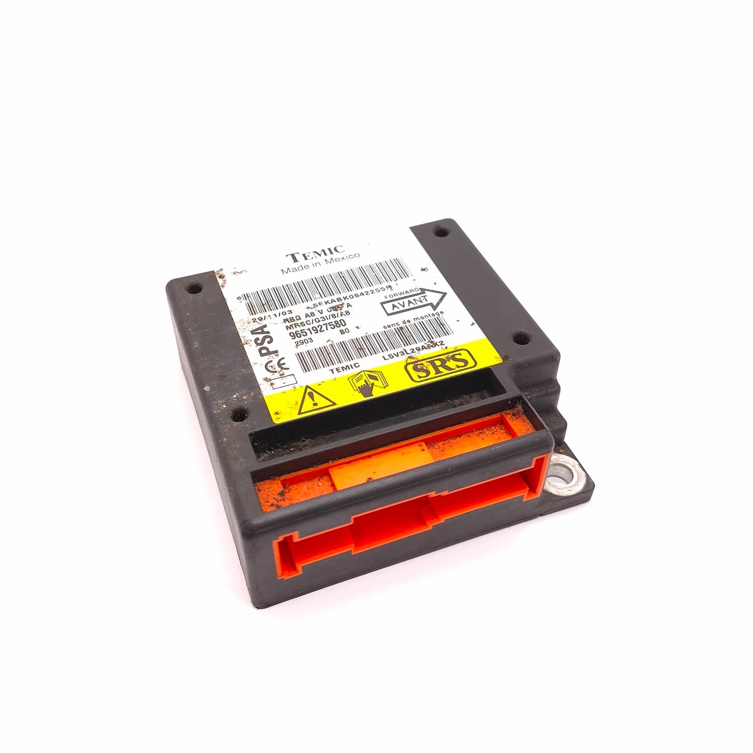 Airbag control module Citroen C3 1 (FC) 2002–2010 9651927580 – 1