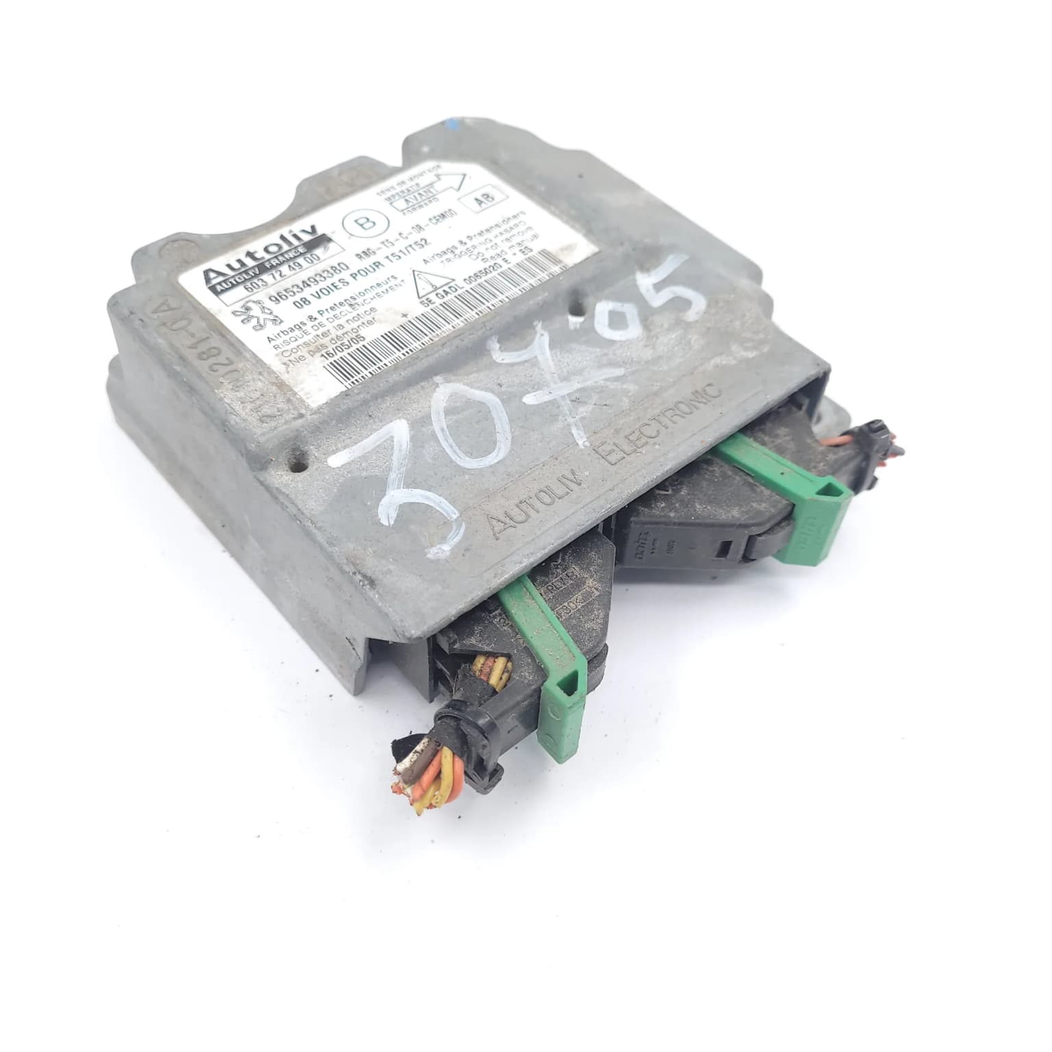 Airbag control module Peugeot 307 2001–2008 9653493380 – 1