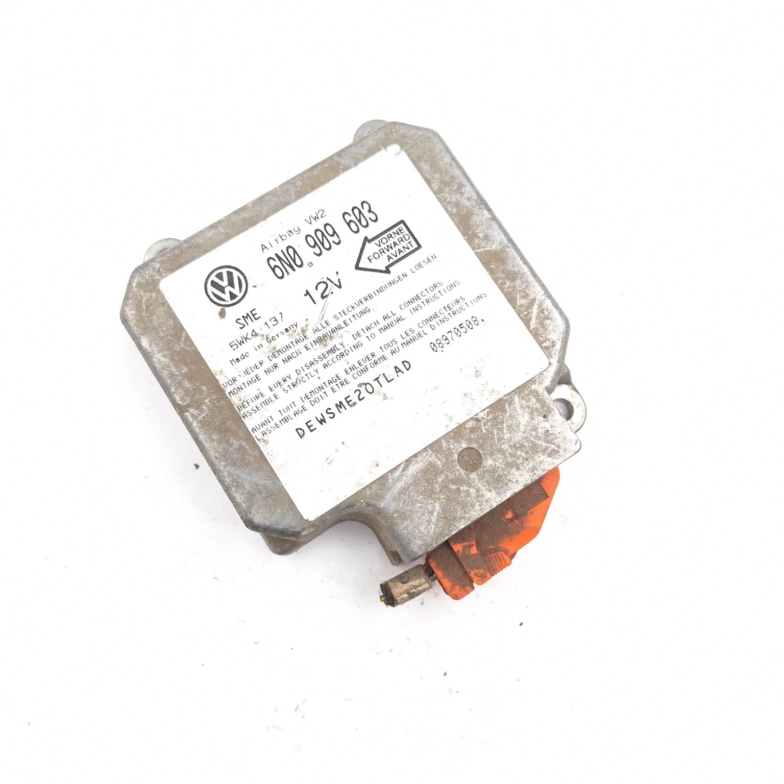Airbag control module VW GOLF 3 1991–1997 6N0909603 – 1