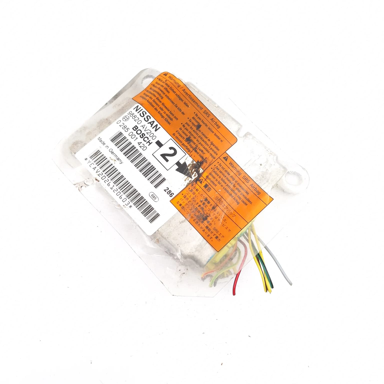Airbag control module Nissan PRIMERA (P12, WP12) 2002–2007 98820AV200 – 1