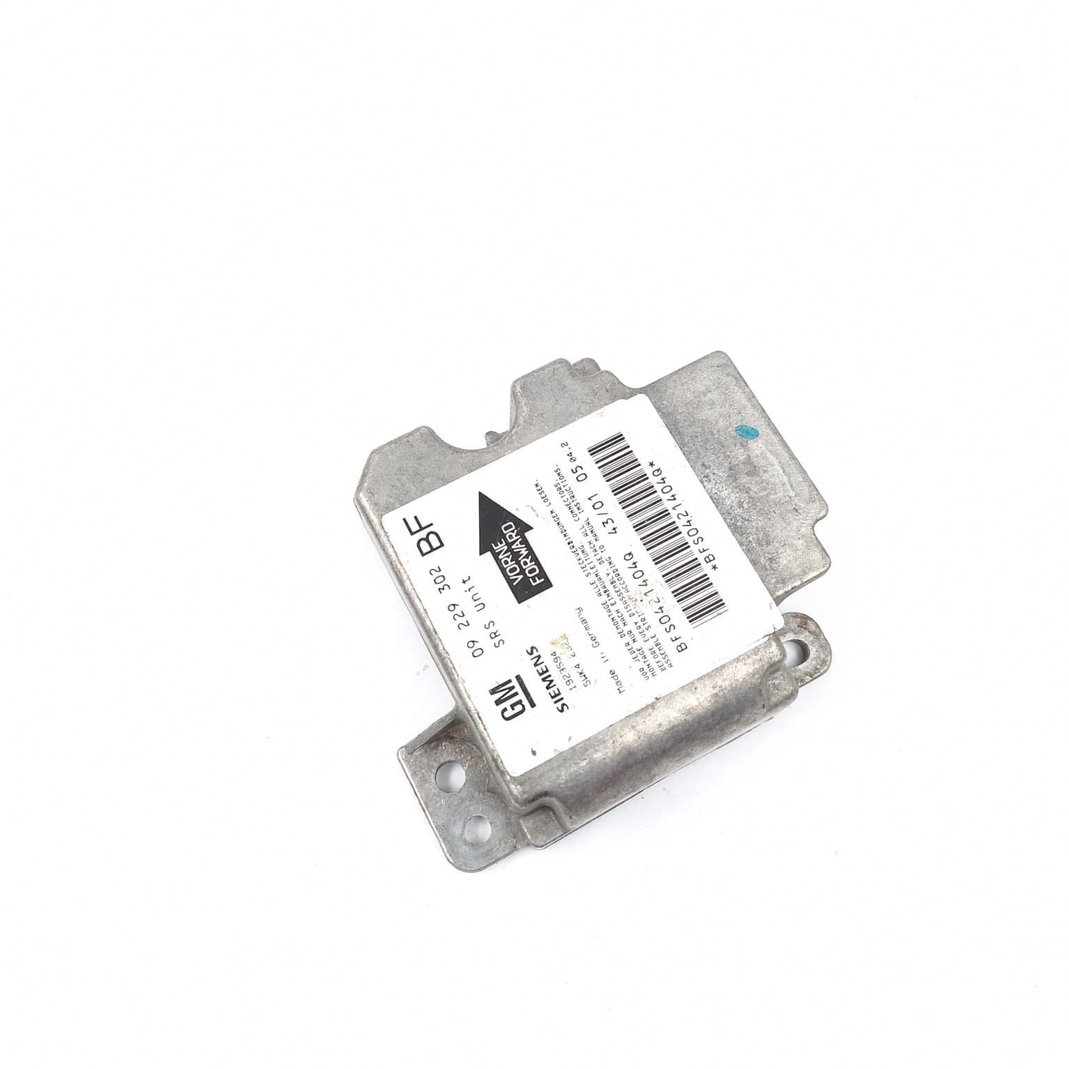 Airbag control module Opel ASTRA G 1998–2009 1923594 – 1