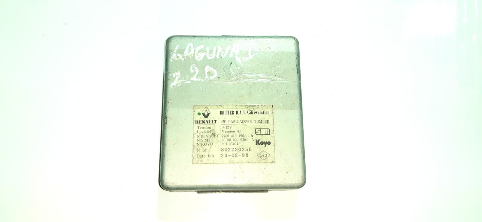 Control unit Renault LAGUNA 1 1993–2001 7700419196 – 1