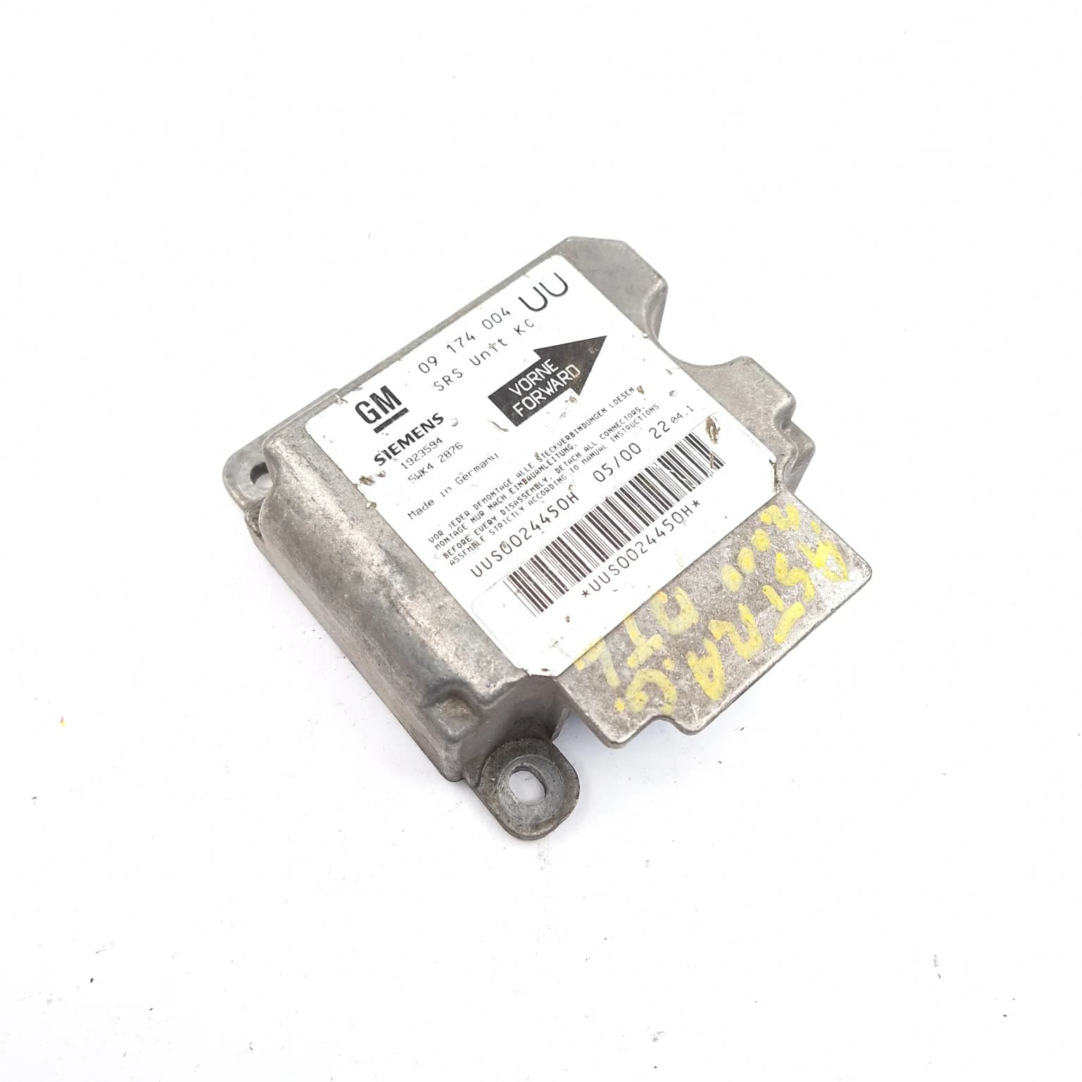 Airbag control module Opel ASTRA G 1998–2009 09174004 – 1