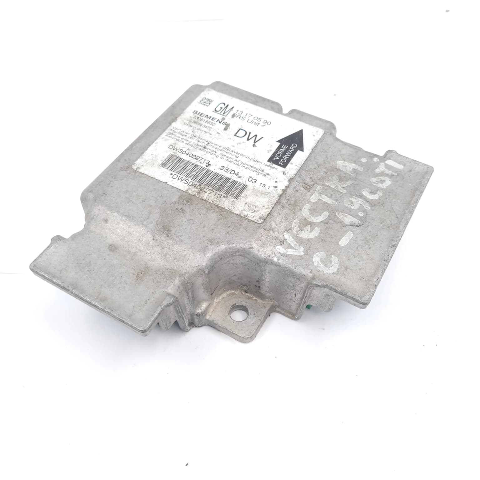 Airbag control module Opel VECTRA C 2002–2008 1.9 CDTI 13170590 – 1