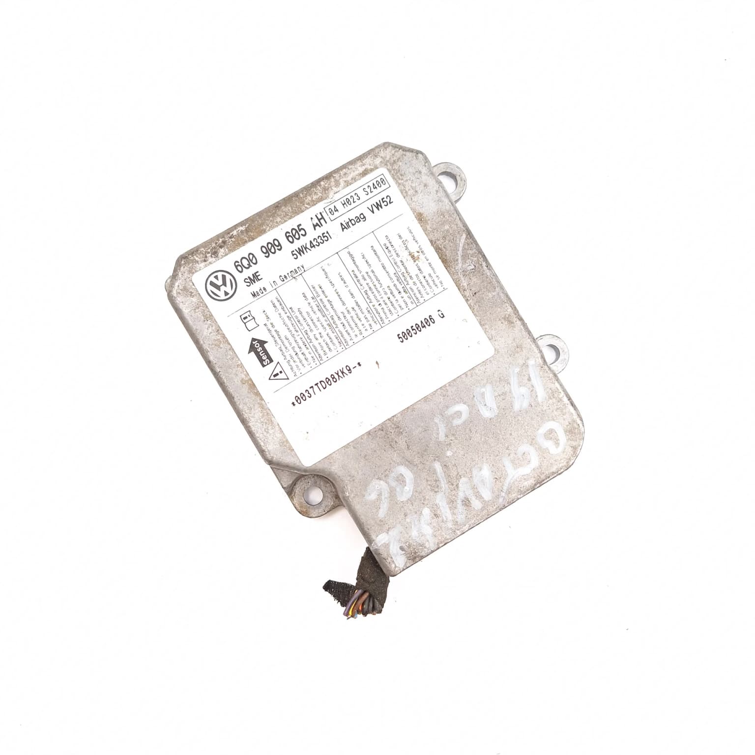 Airbag control module Skoda OCTAVIA 1 (1U) 1996–2010 6Q0909605 – 1