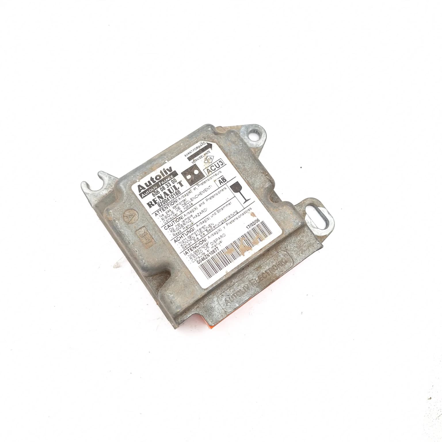 Airbag control module Renault KANGOO (KC) 1997–2007 8200410188 – 1