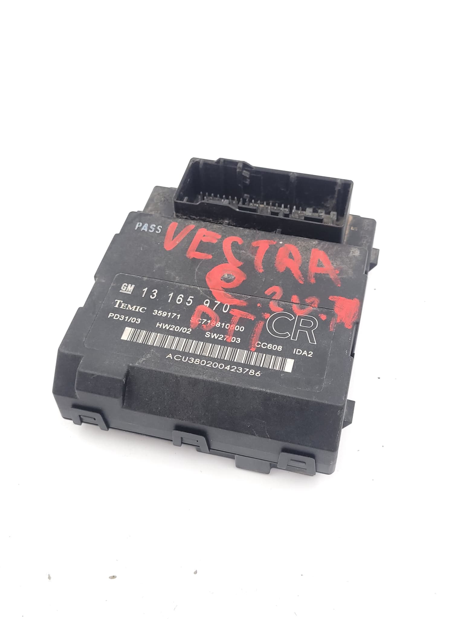 Control unit Opel VECTRA C 2002–2008 13165970 – 1