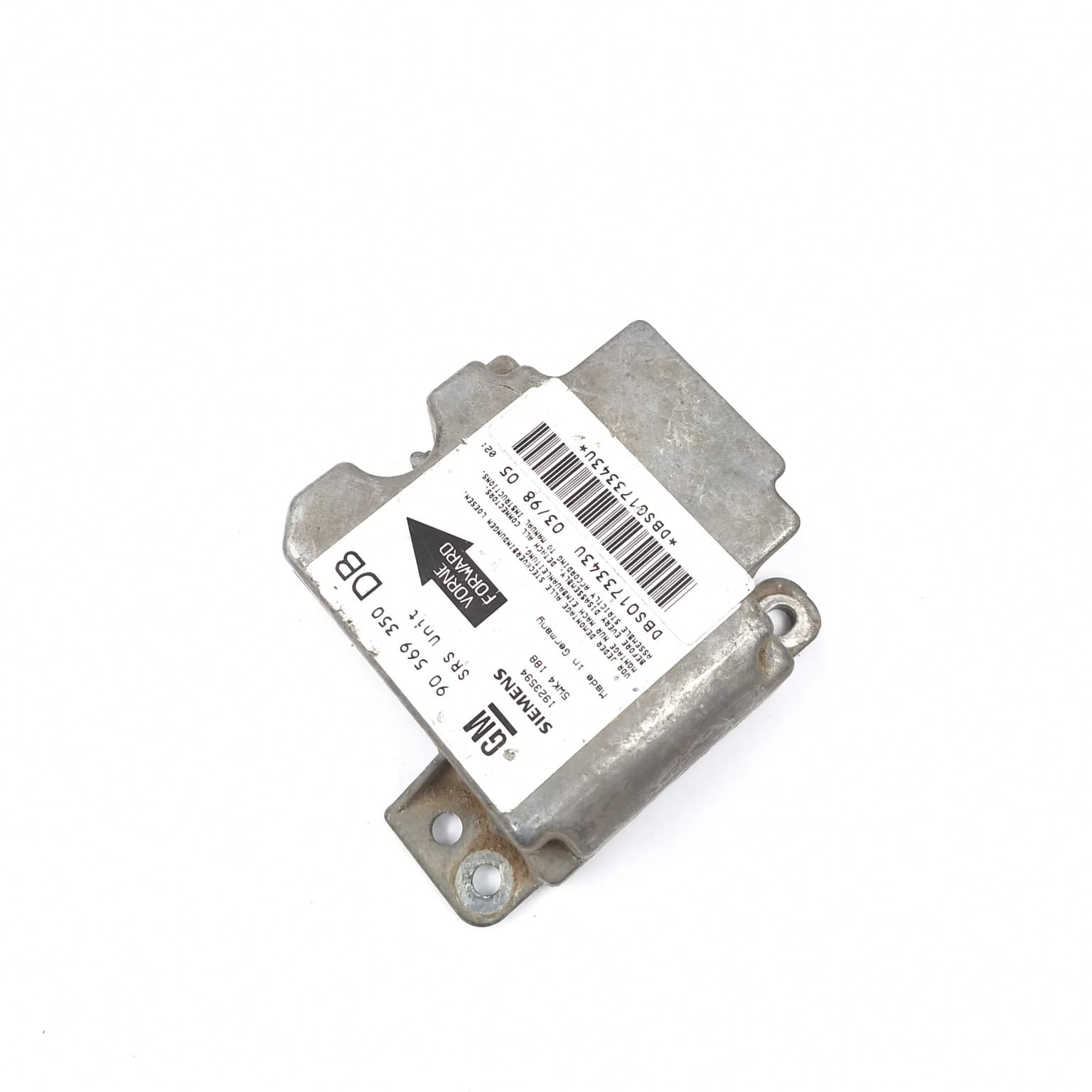 Airbag control module Opel VECTRA B 1995–2002 1923594 – 1
