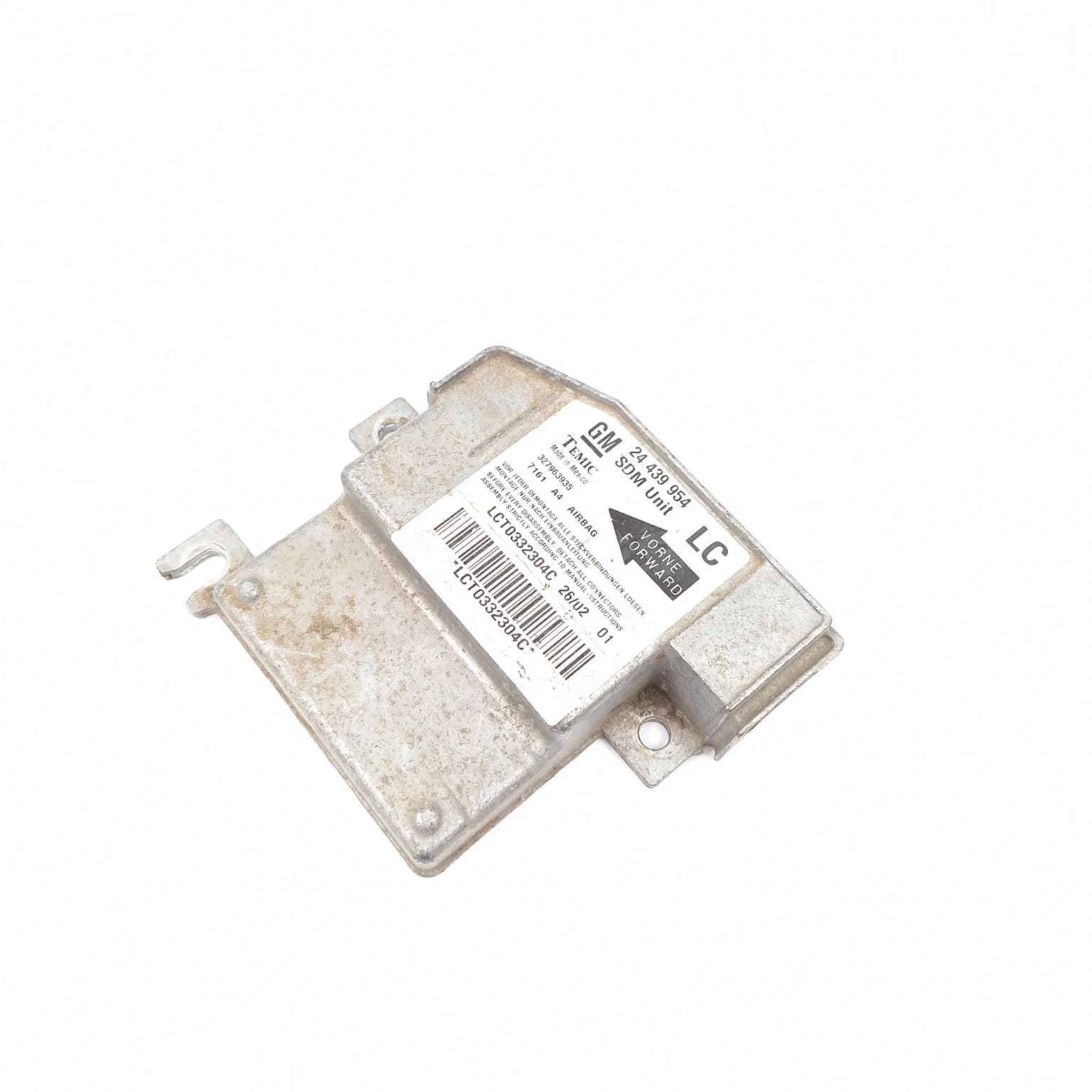 Airbag control module Opel CORSA C 2000–2006 24439954 – 1
